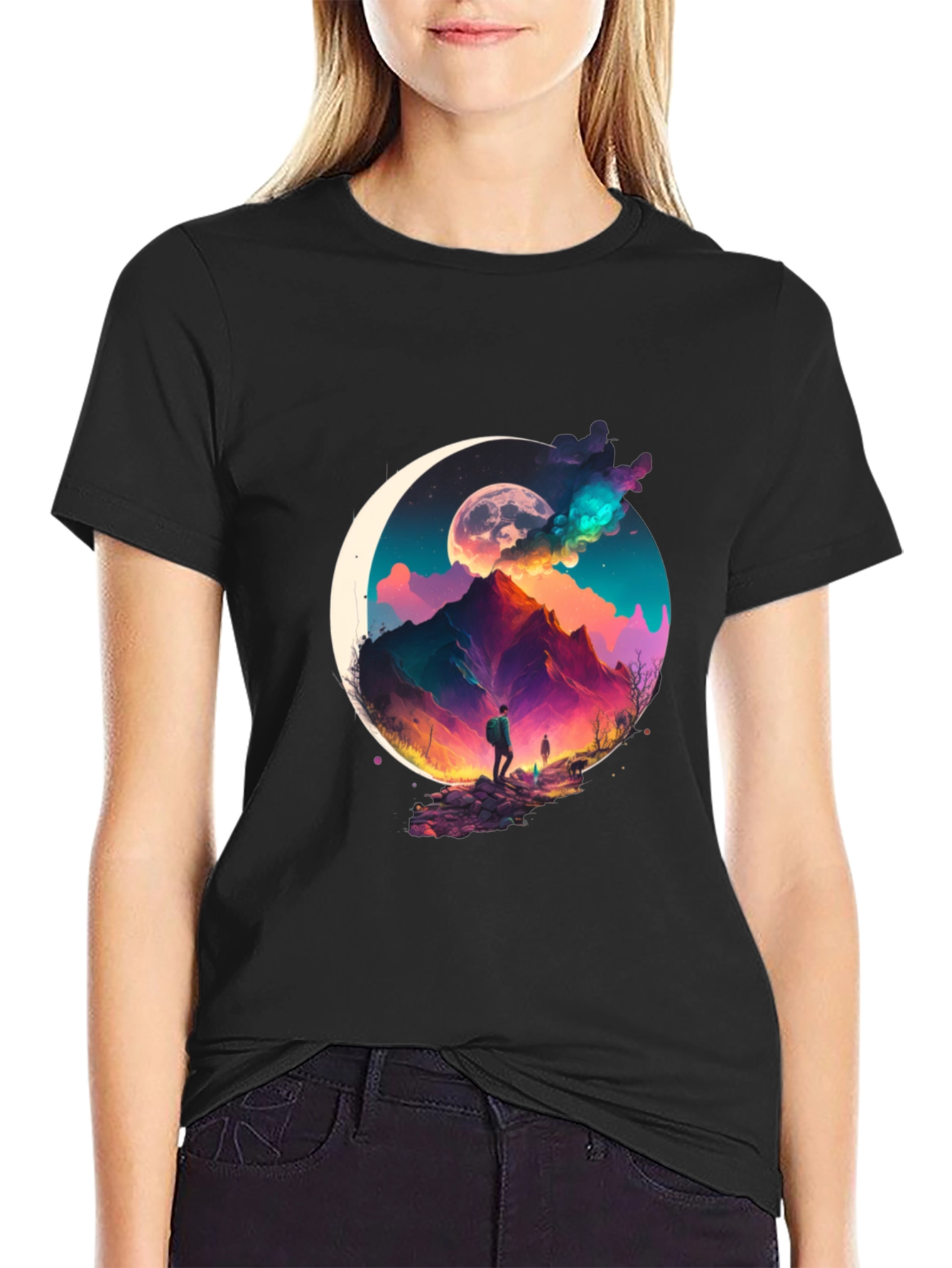 Mountain Moonscape Graphic Tee