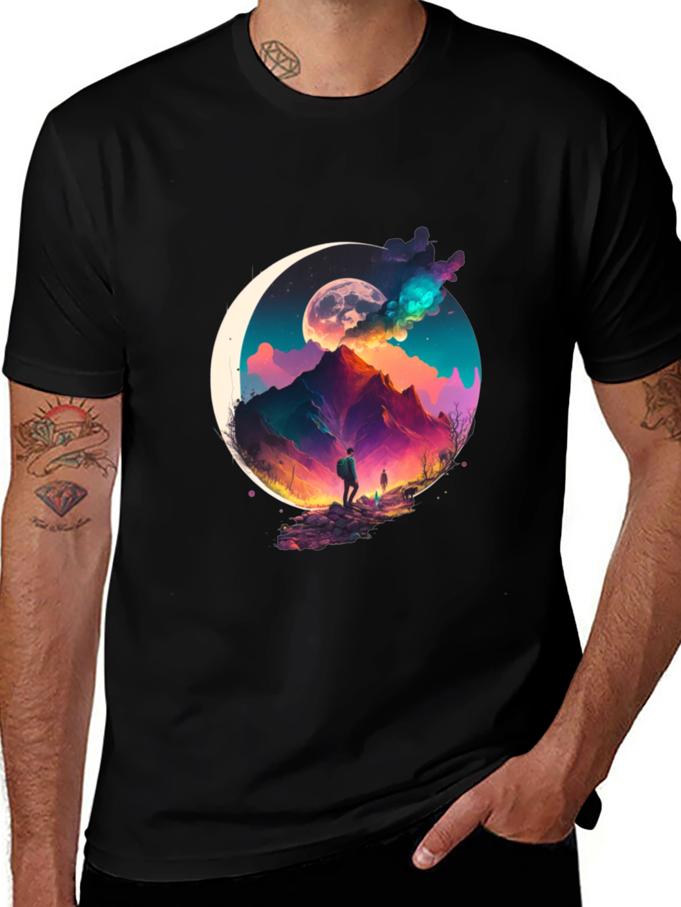 Mountain Moonscape Graphic Tee