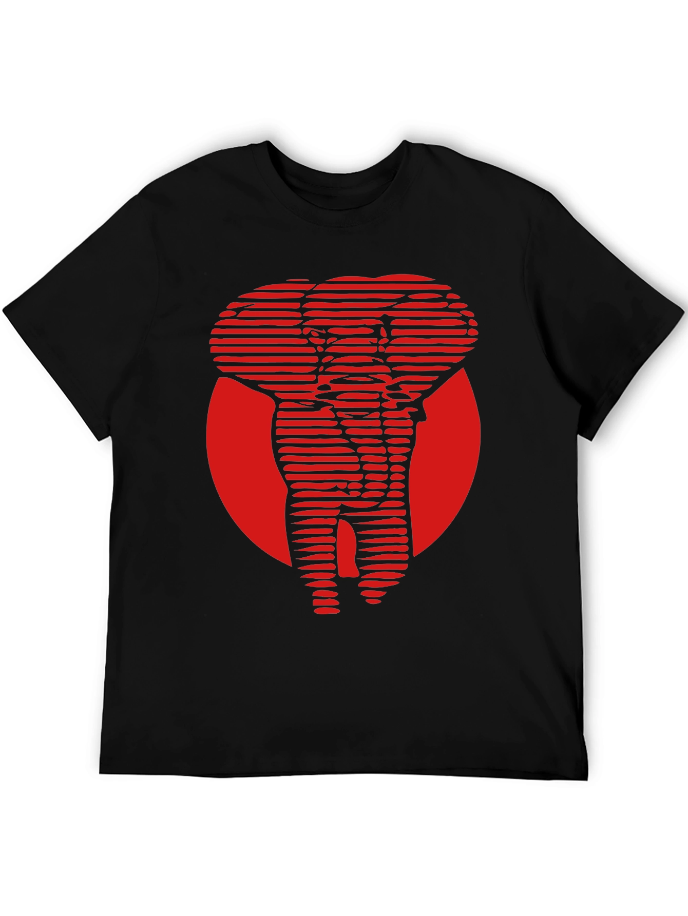 Red Elephant Graphic Tee - Cool Stylish Design