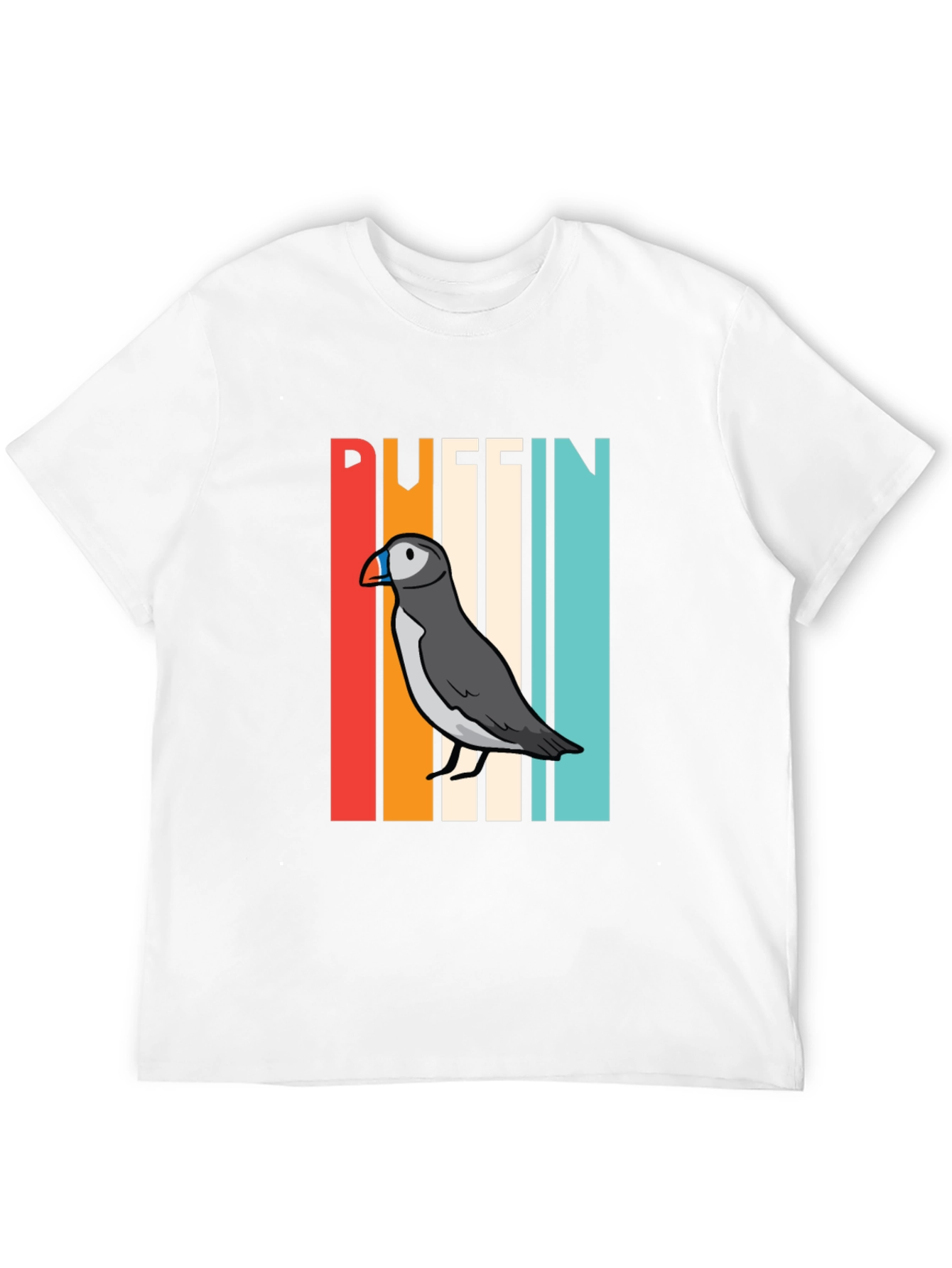Retro Puffin Bird Graphic T-Shirt