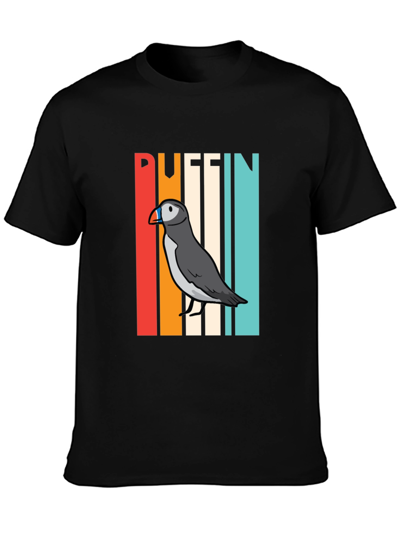 Retro Puffin Bird Graphic T-Shirt