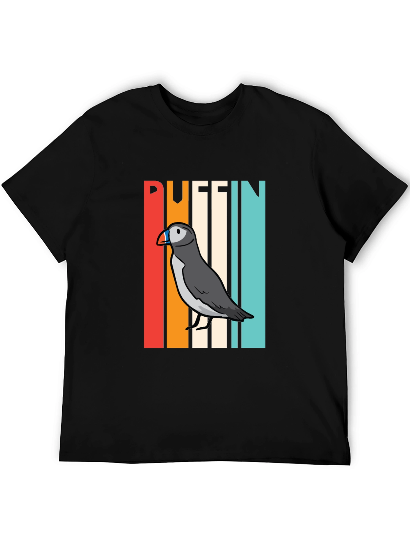 Retro Puffin Bird Graphic T-Shirt