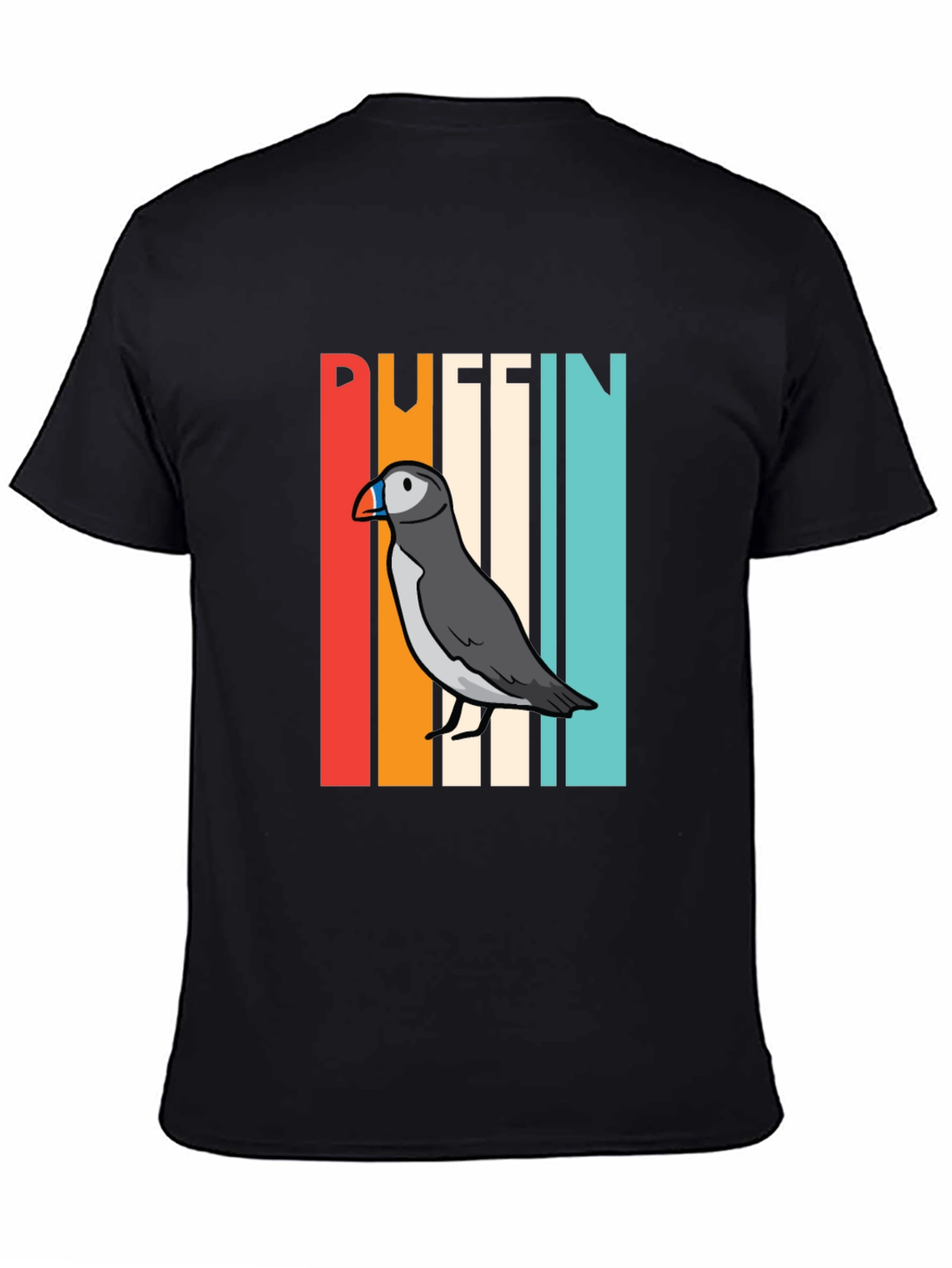 Retro Puffin Bird Graphic T-Shirt
