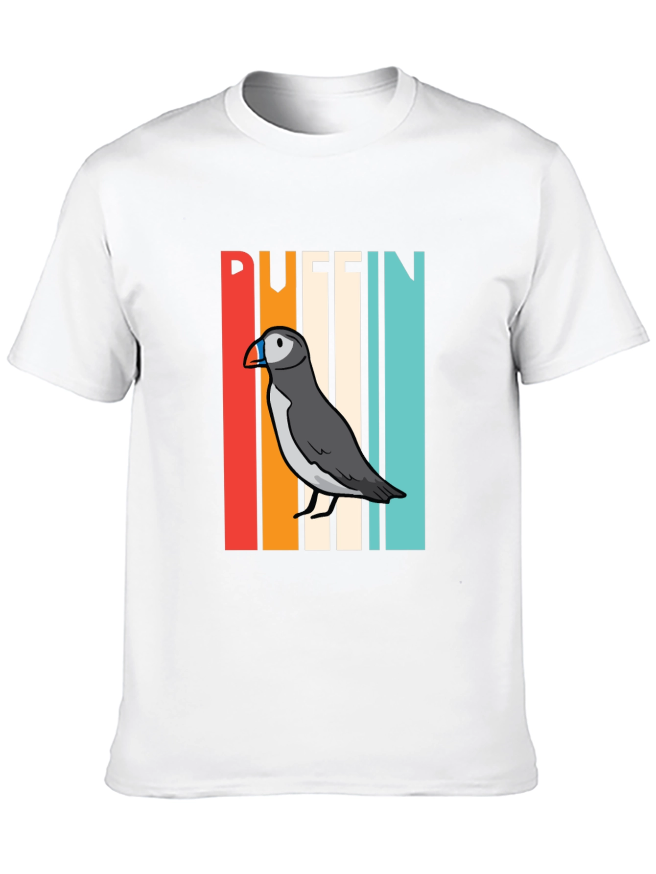 Retro Puffin Bird Graphic T-Shirt