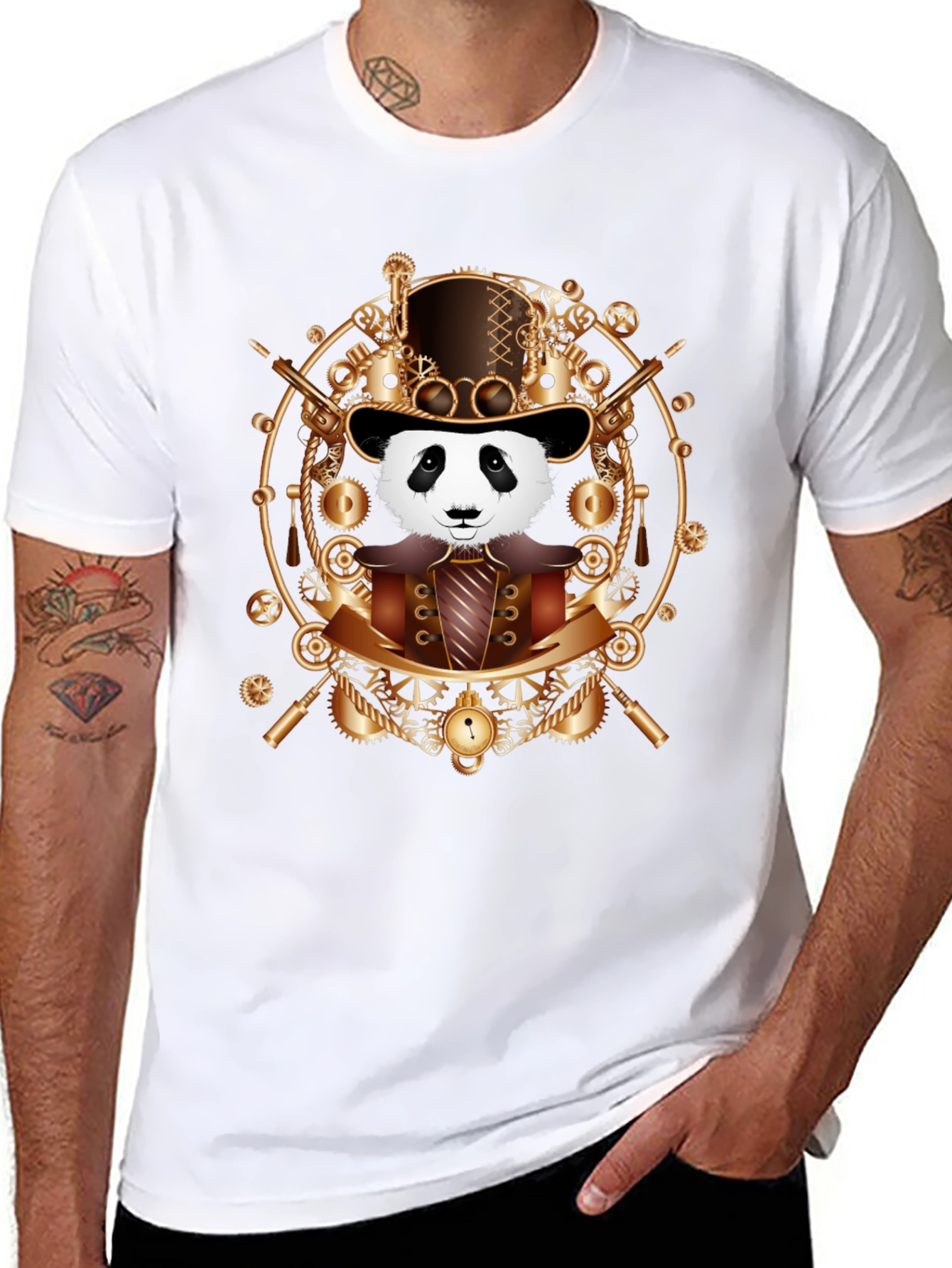 Steampunk Panda T-Shirt