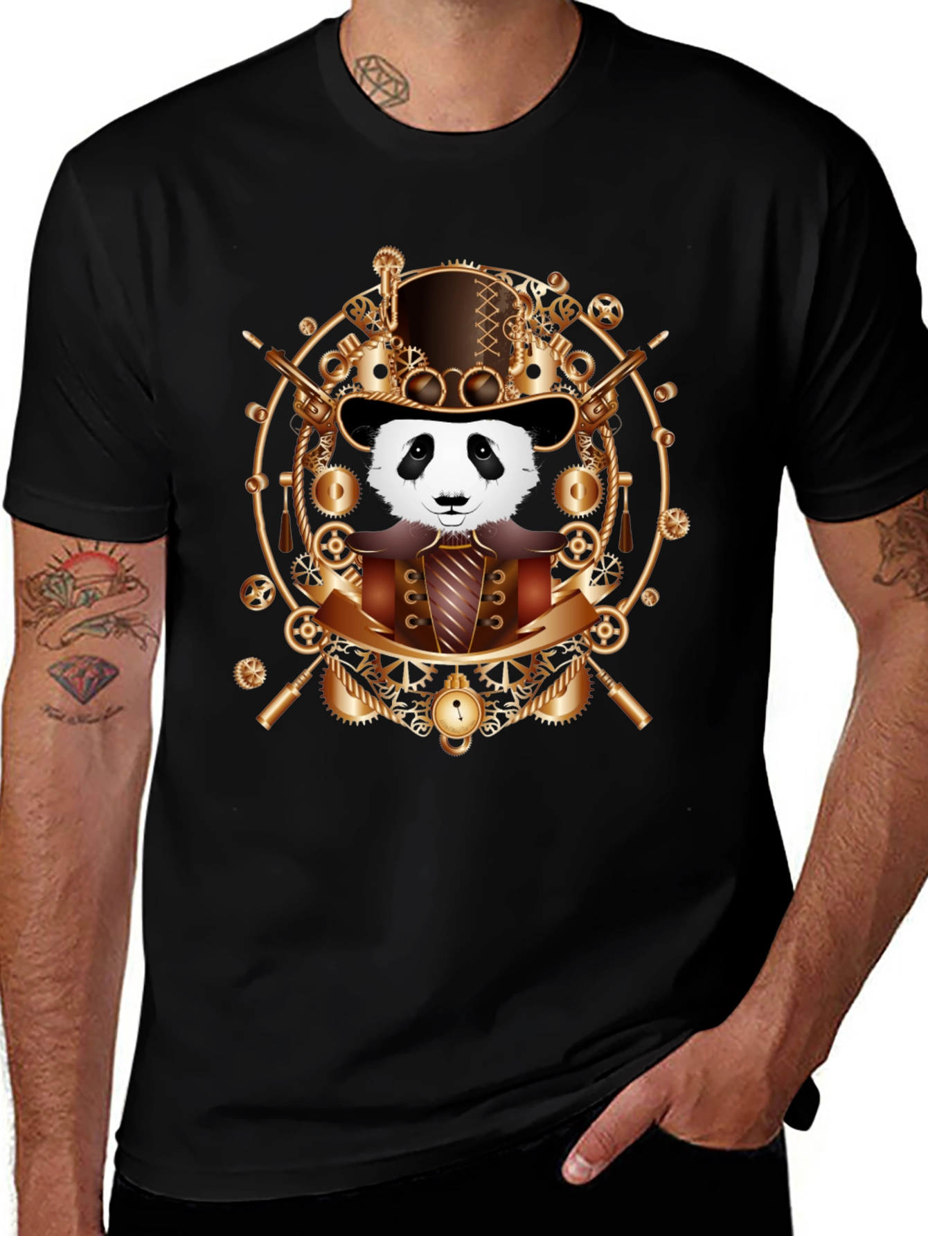 Steampunk Panda T-Shirt