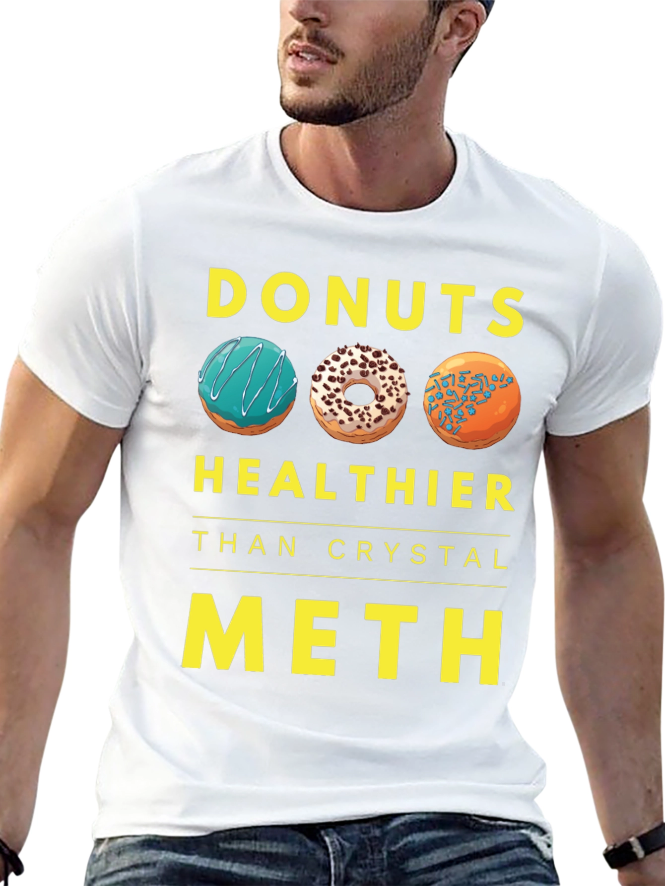 Donuts Healthier Than Crystal Meth T-Shirt
