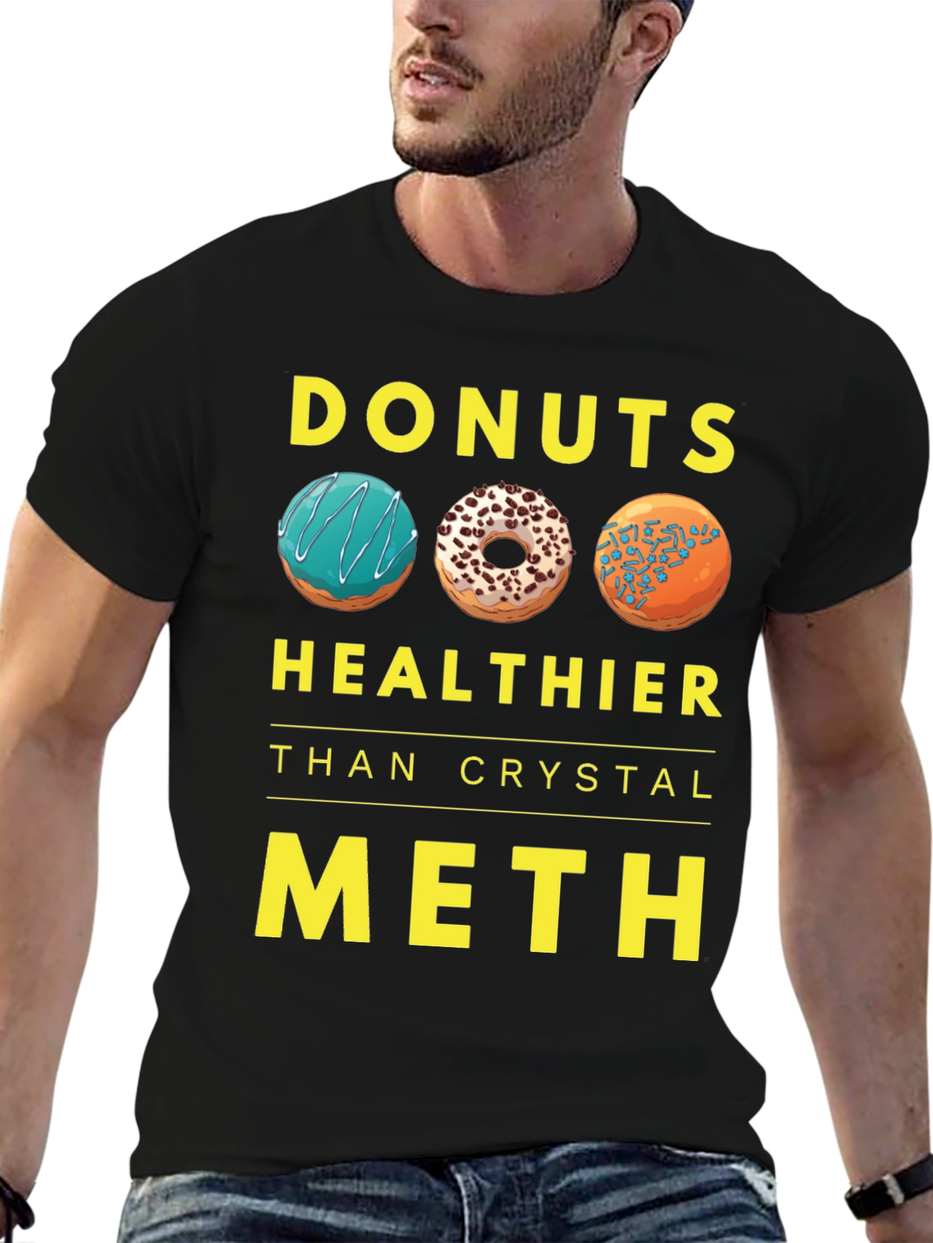 Donuts Healthier Than Crystal Meth T-Shirt