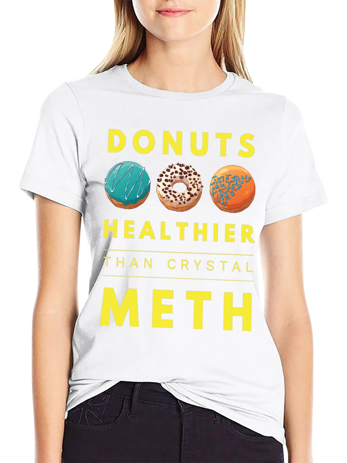 Donuts Healthier Than Crystal Meth T-Shirt