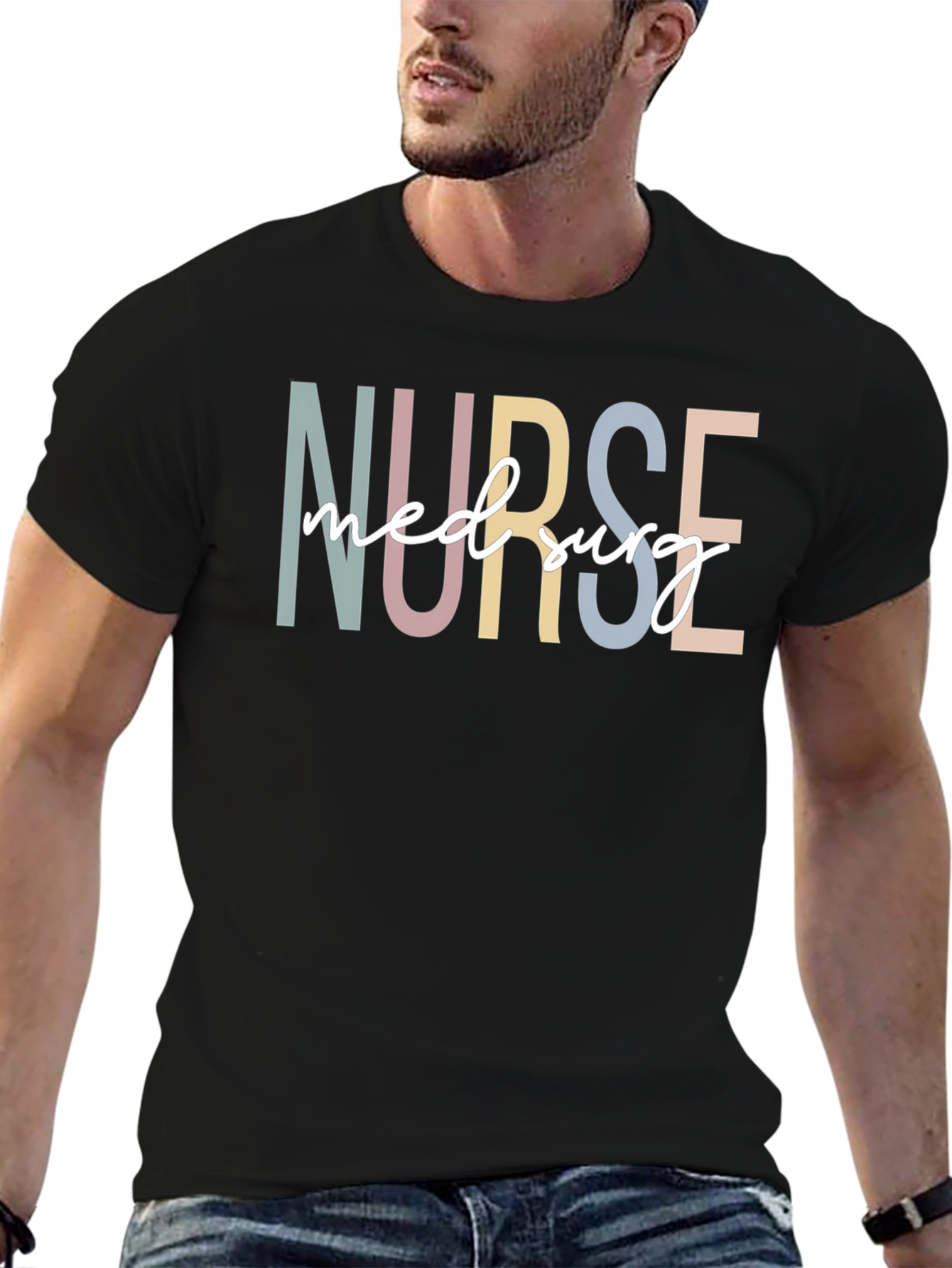 Nurse Med Surg T-Shirt - Black