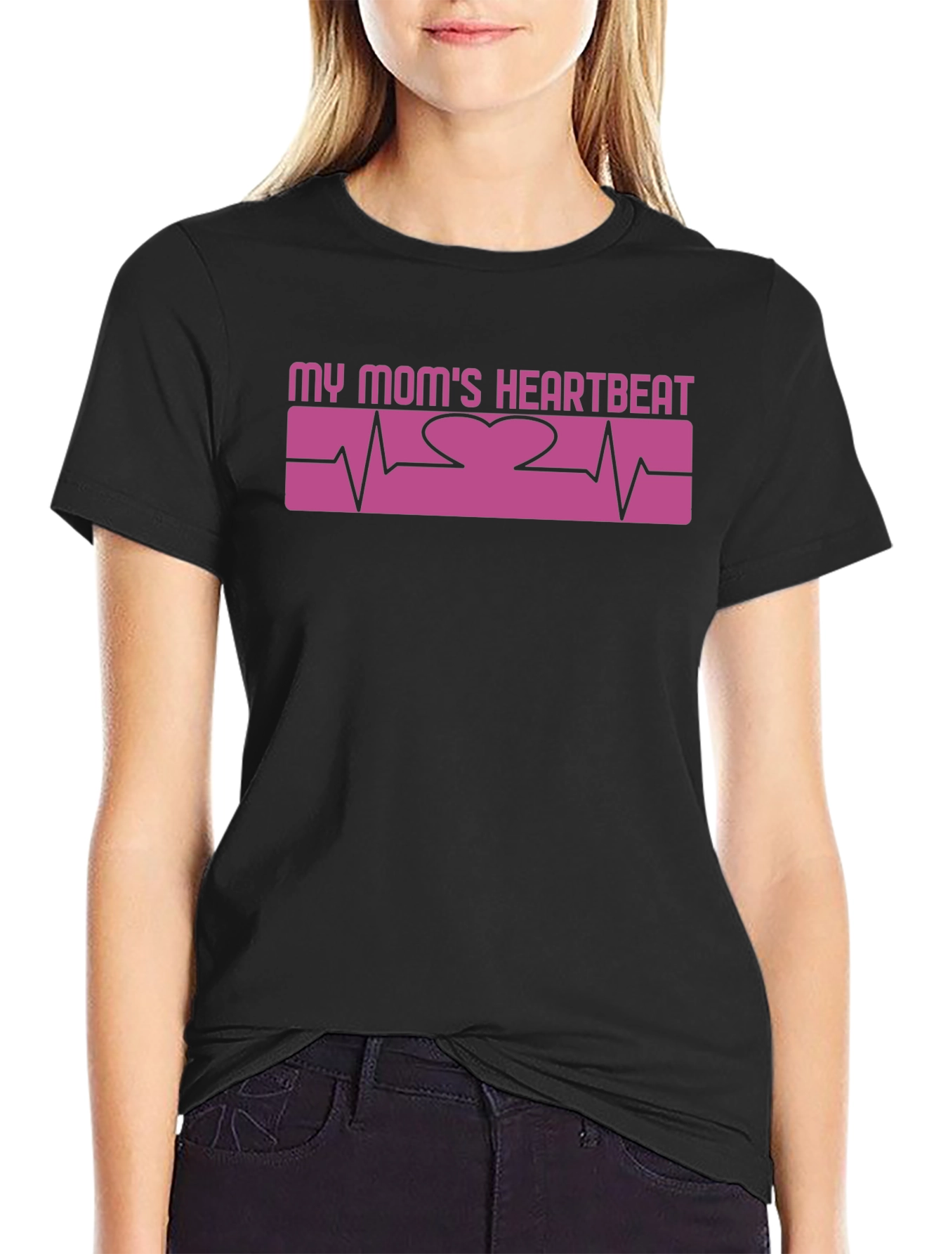 My Moms Heartbeat Graphic Tee - Love & Appreciation