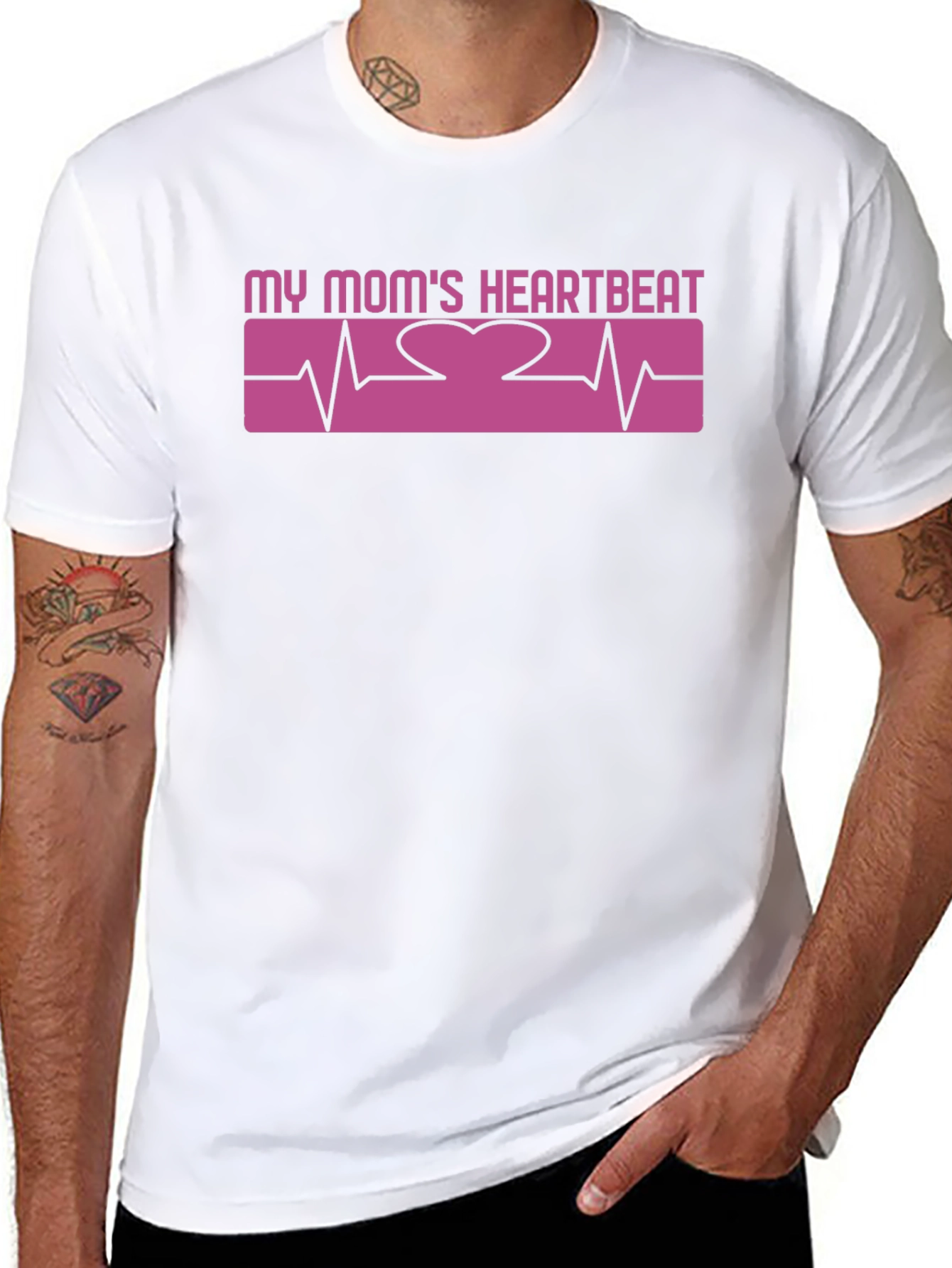 My Moms Heartbeat Graphic Tee - Love & Appreciation
