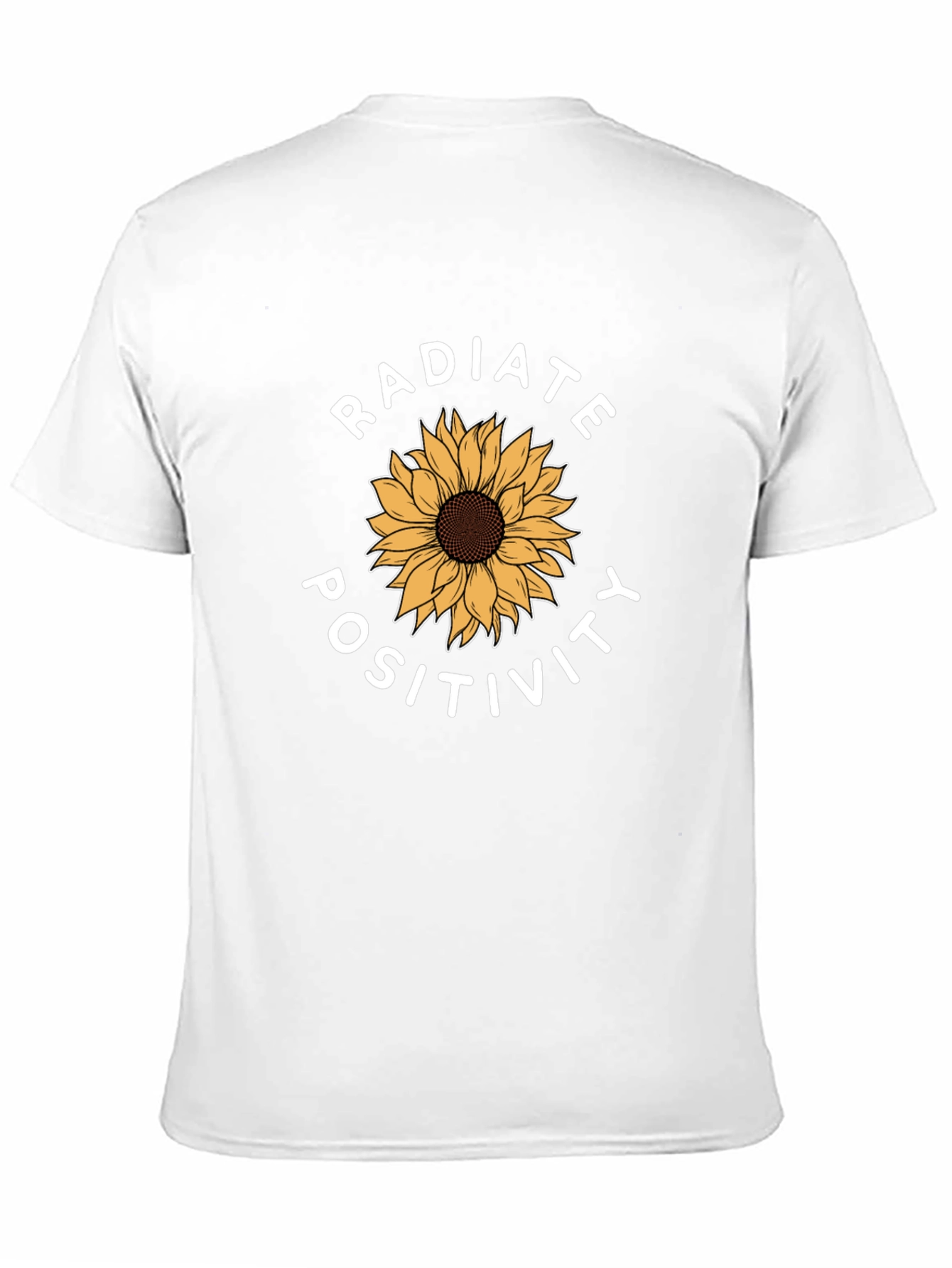 Radiate Positivity Sunflower Graphic Tee - Black