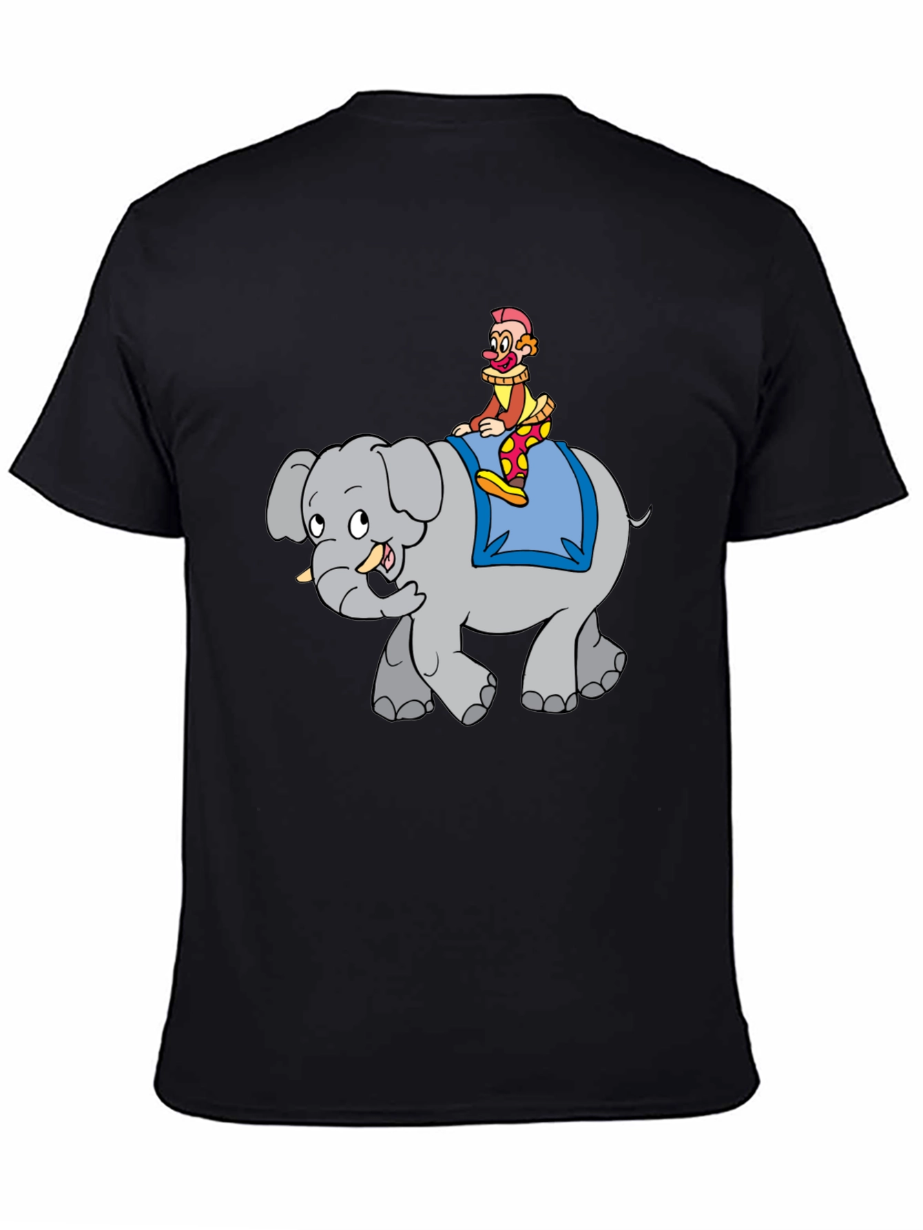Clown Riding Elephant Graphic Tee