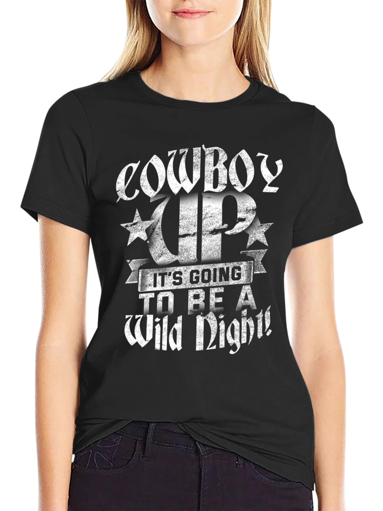 Cowboy Up Wild Night Graphic Tee