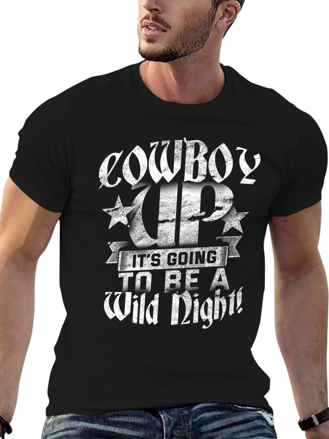 Cowboy Up Wild Night Graphic Tee