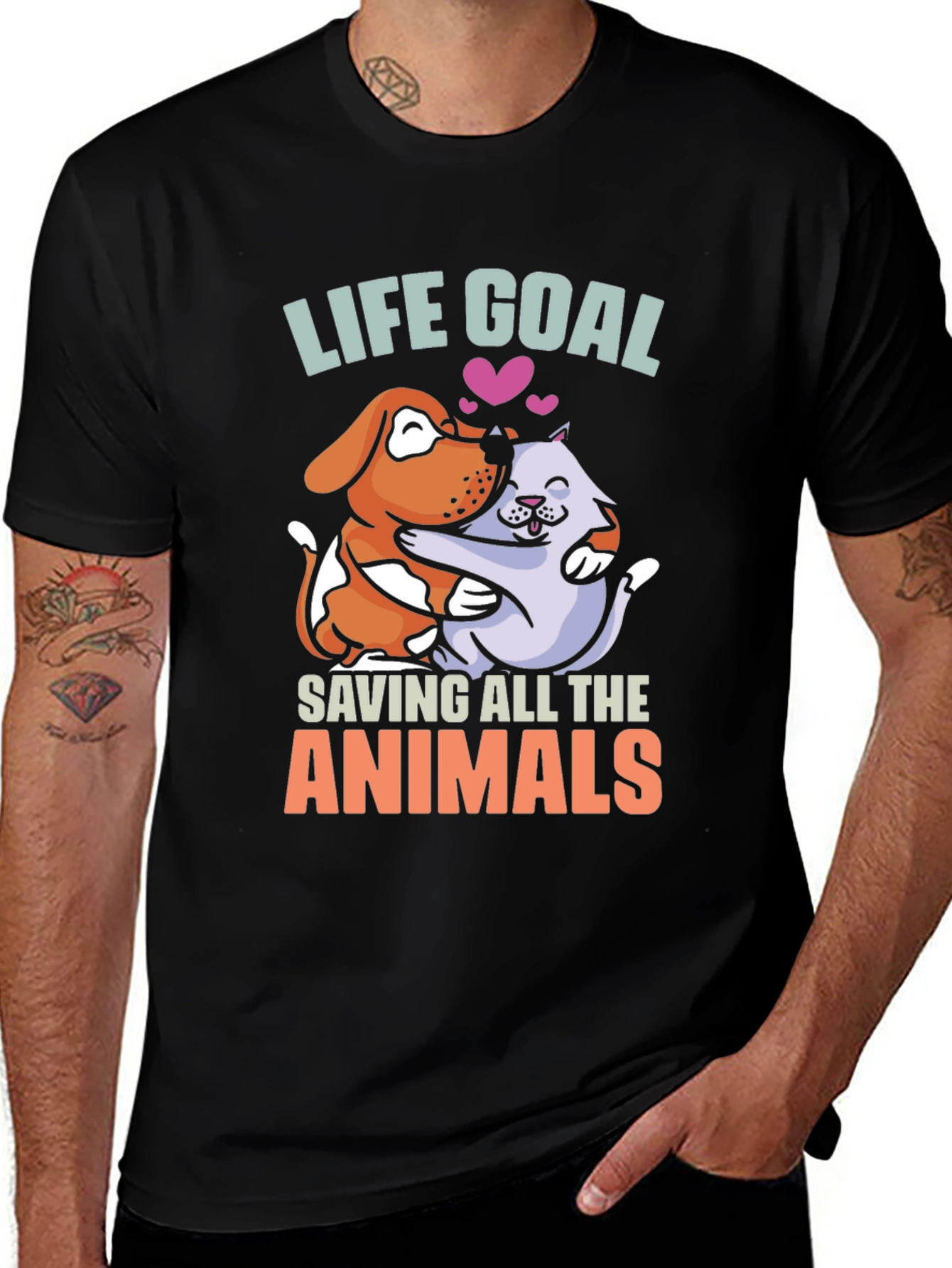 Life Goal: Saving All the Animals T-Shirt