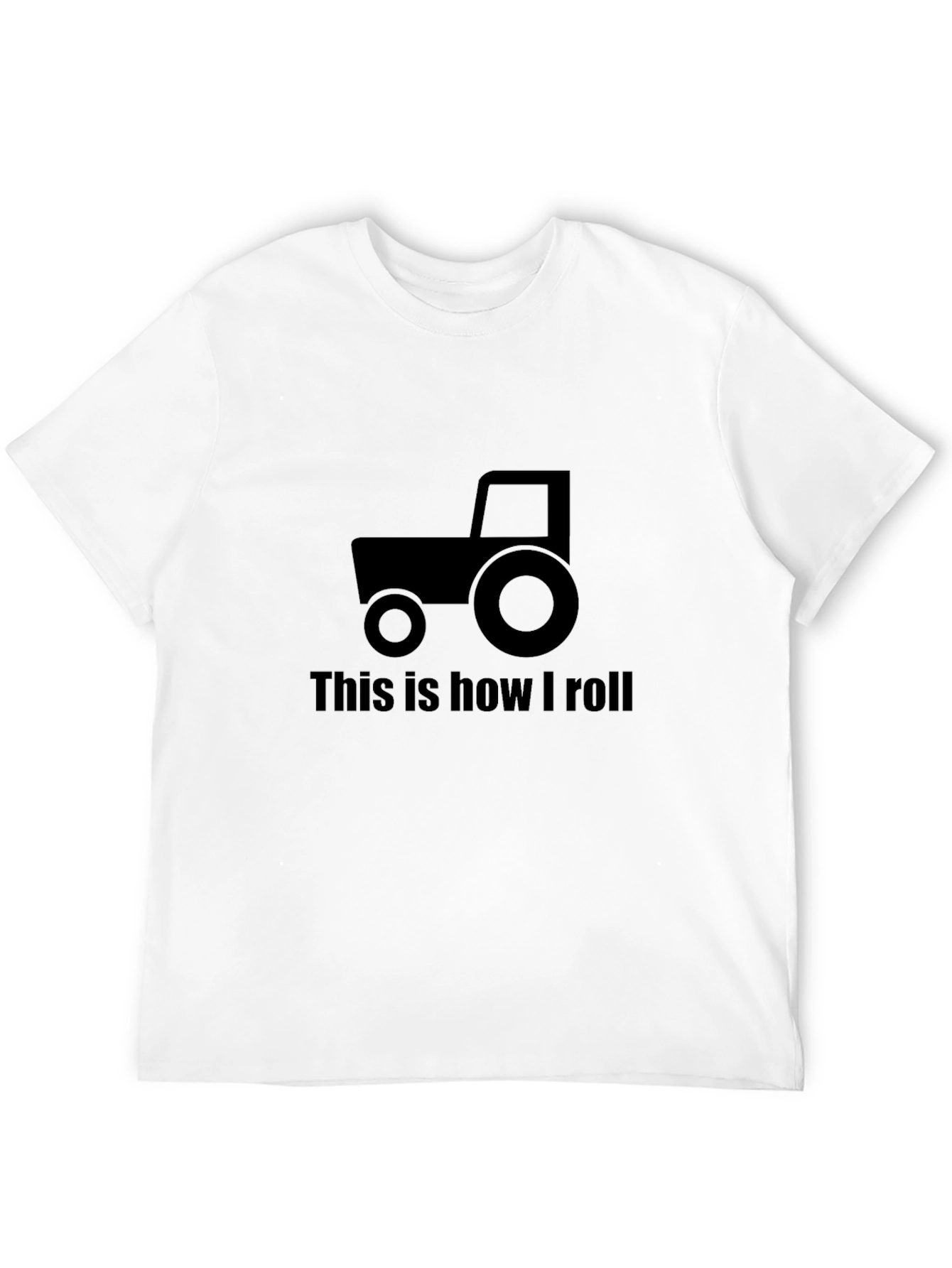 Tractor This is How I Roll Black T-Shirt
