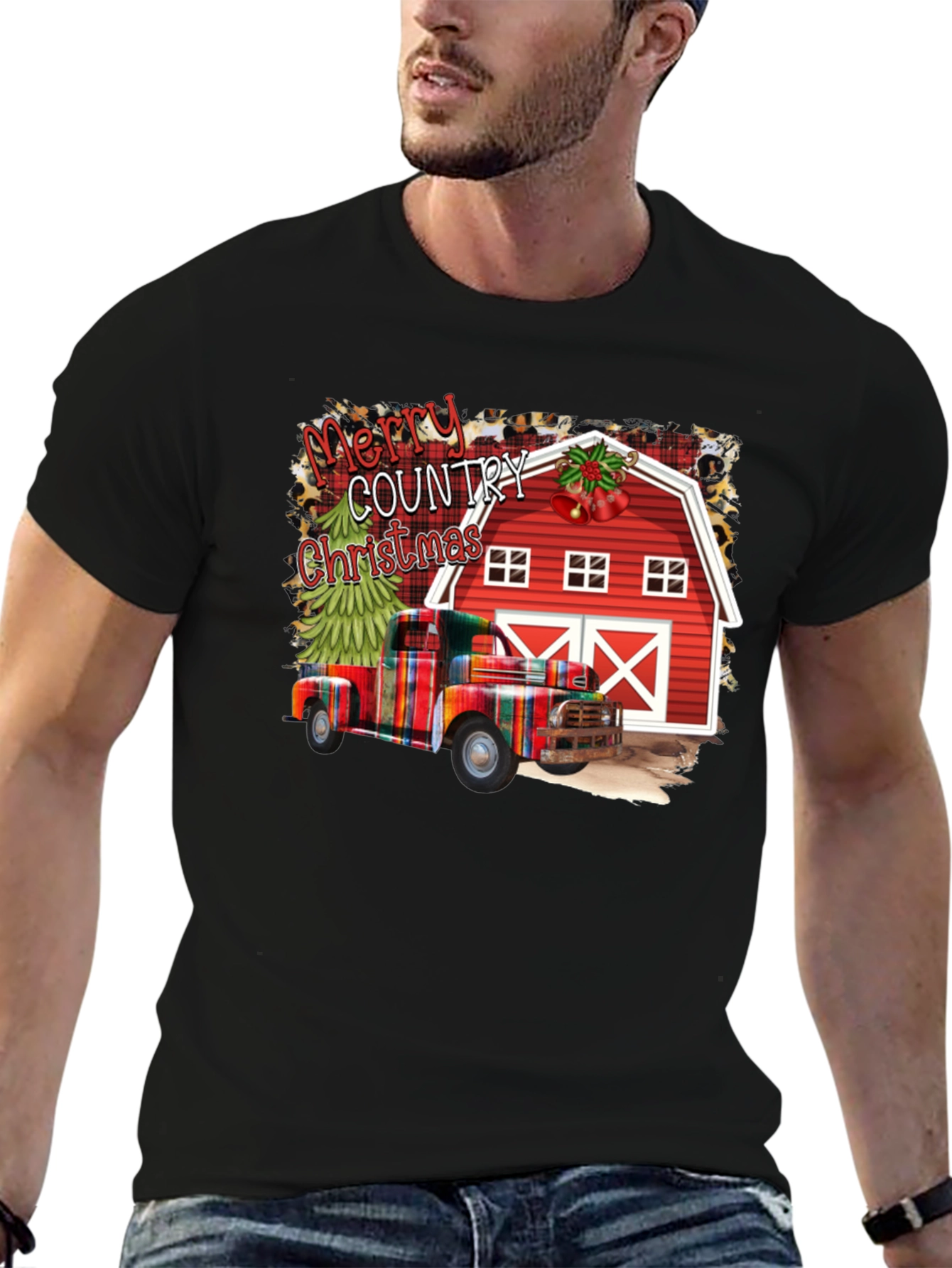 Merry Country Christmas Graphic Tee