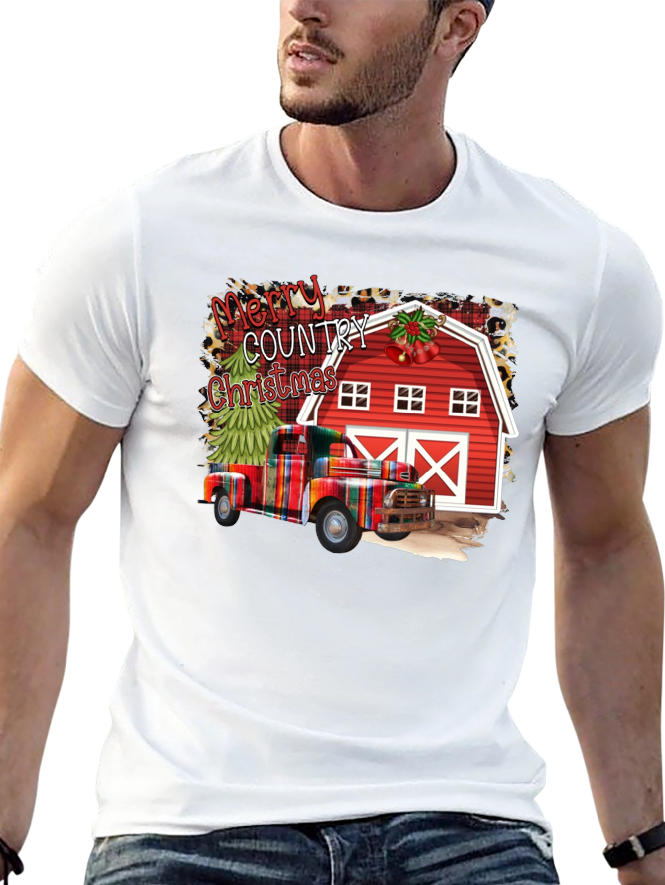 Merry Country Christmas Graphic Tee