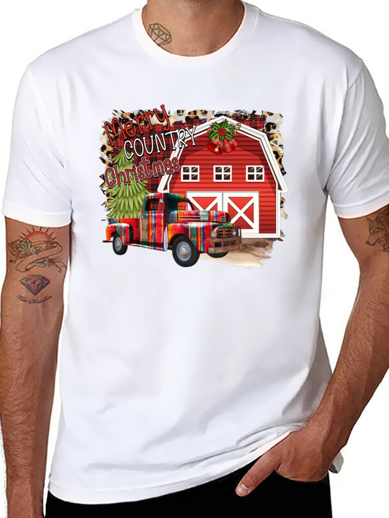 Merry Country Christmas Graphic Tee