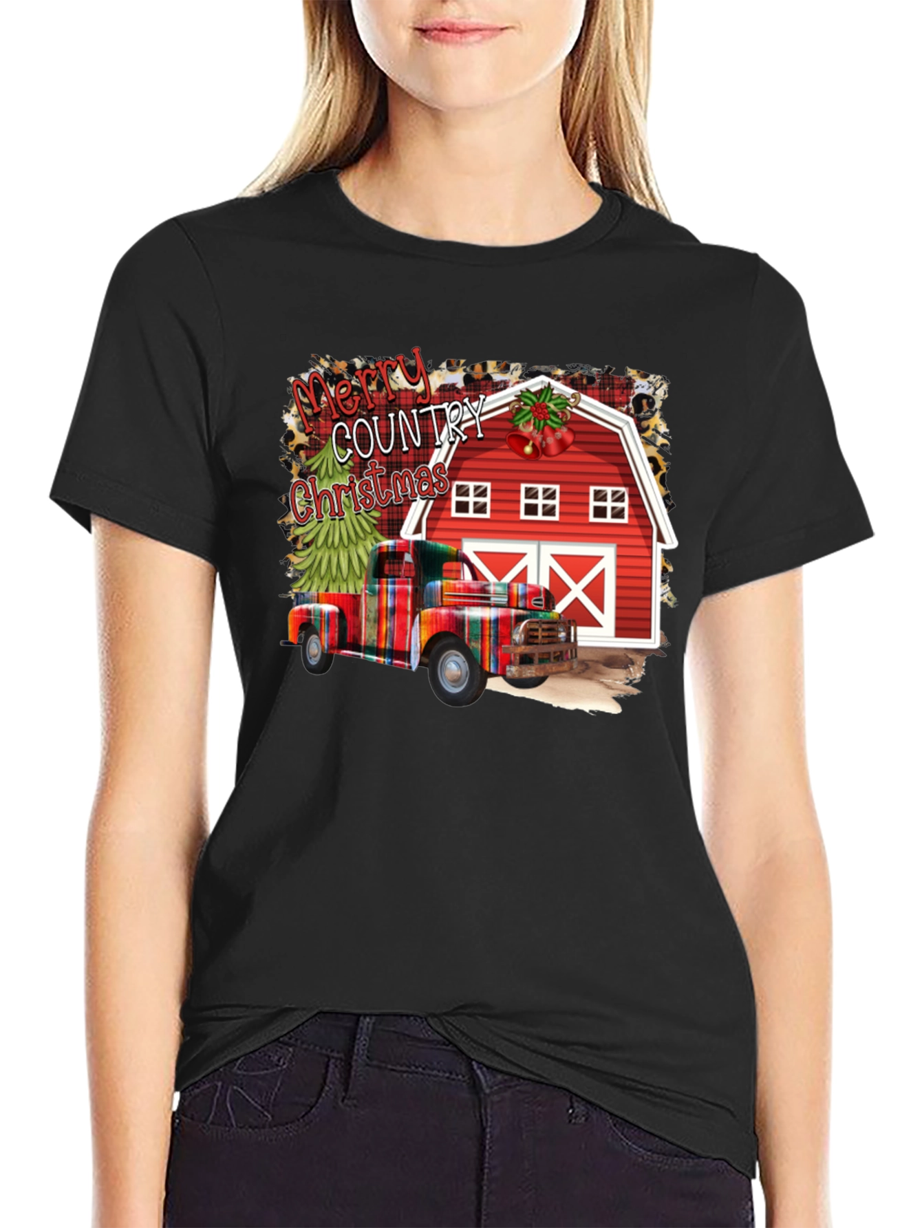 Merry Country Christmas Graphic Tee
