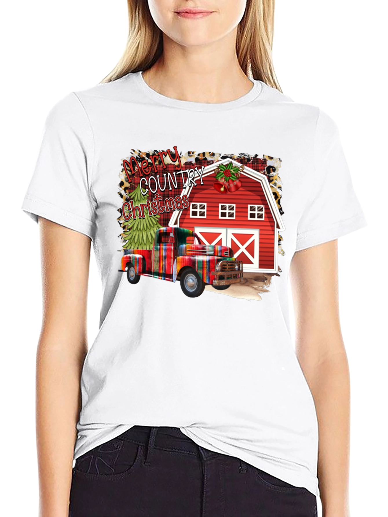 Merry Country Christmas Graphic Tee