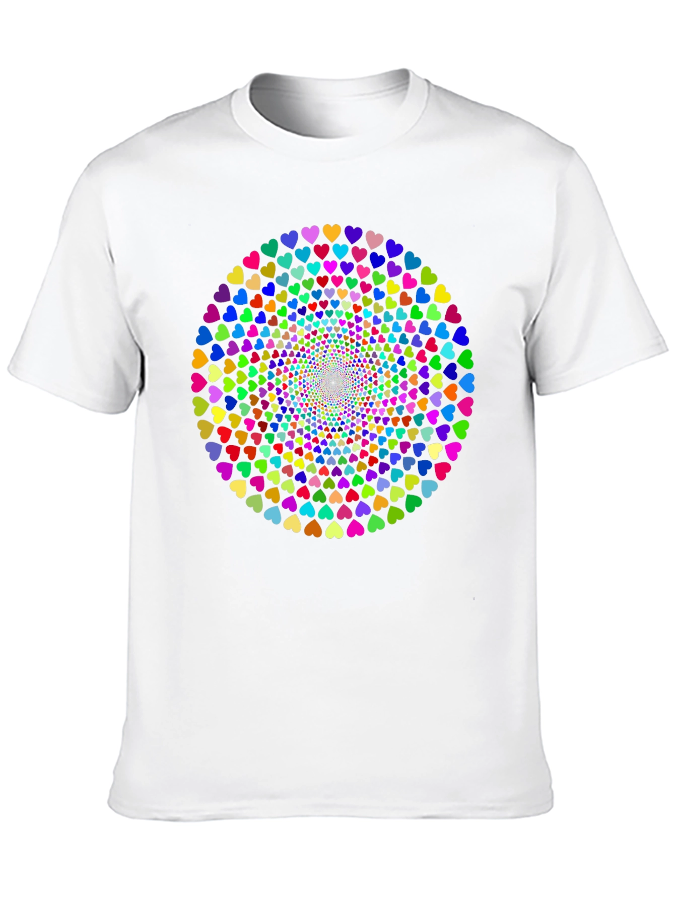 Heart Swirl Black T-Shirt