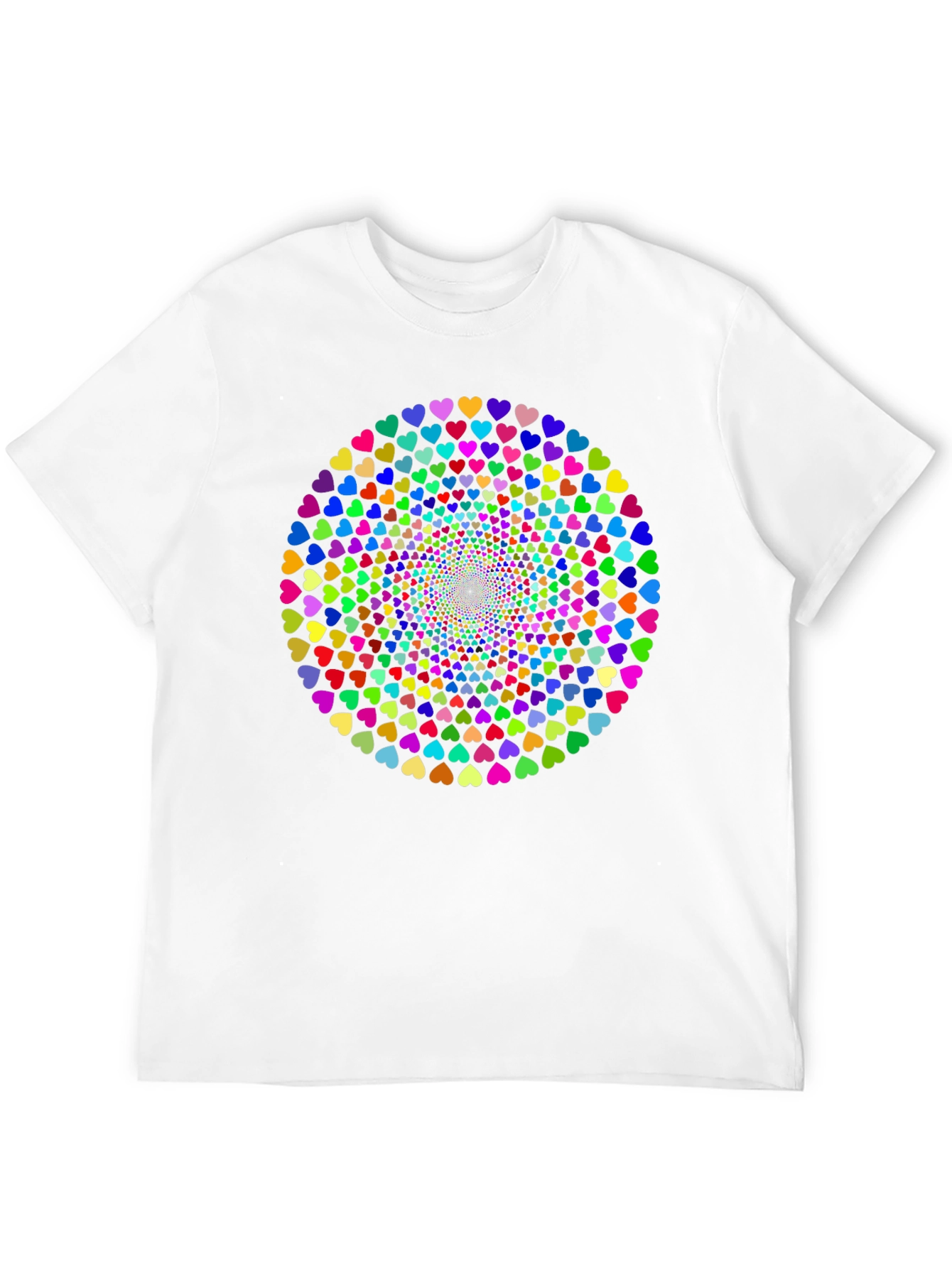 Heart Swirl Black T-Shirt