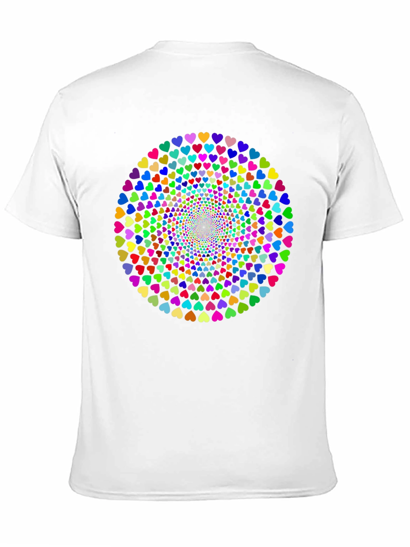 Heart Swirl Black T-Shirt