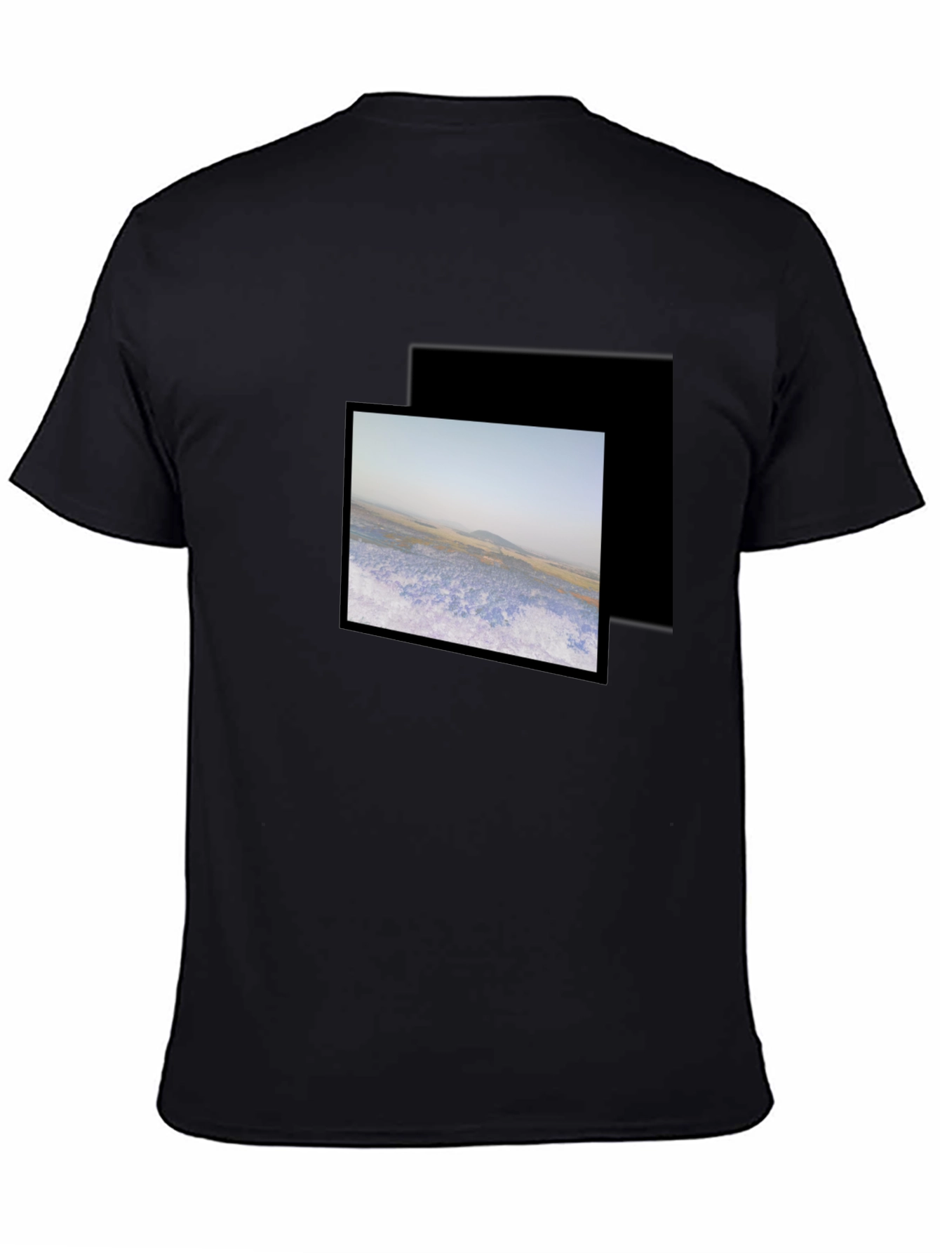 Black Graphic Tee - Nature Scene
