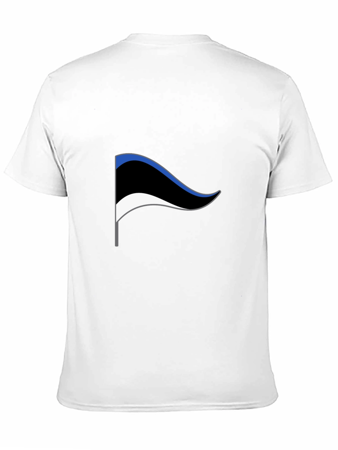 Estonia Flag Tee - Black Graphic T-Shirt