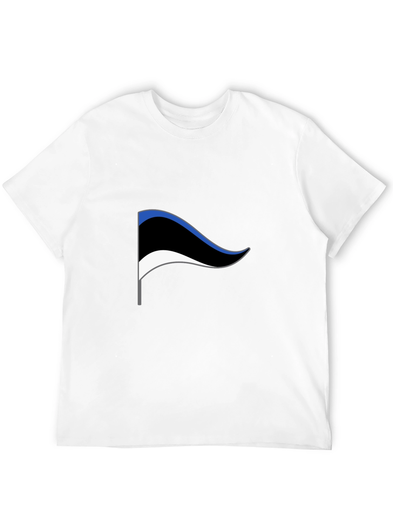 Estonia Flag Tee - Black Graphic T-Shirt