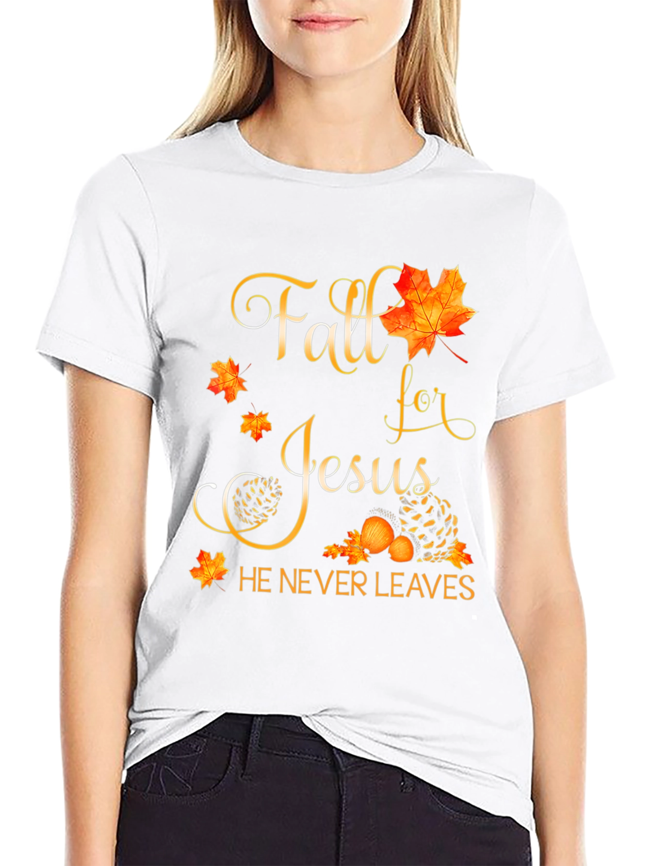 Fall for Jesus Black T-Shirt