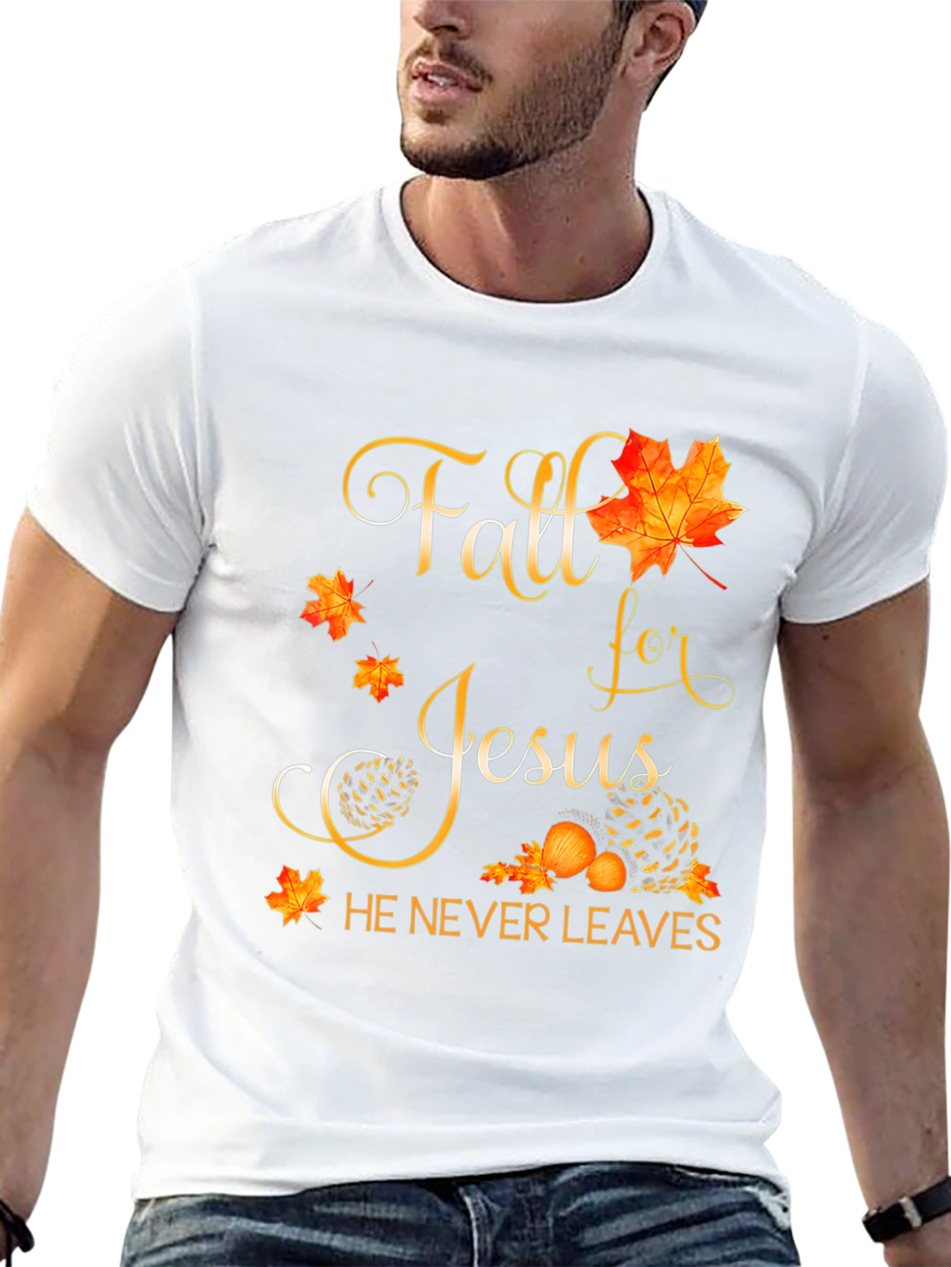 Fall for Jesus Black T-Shirt