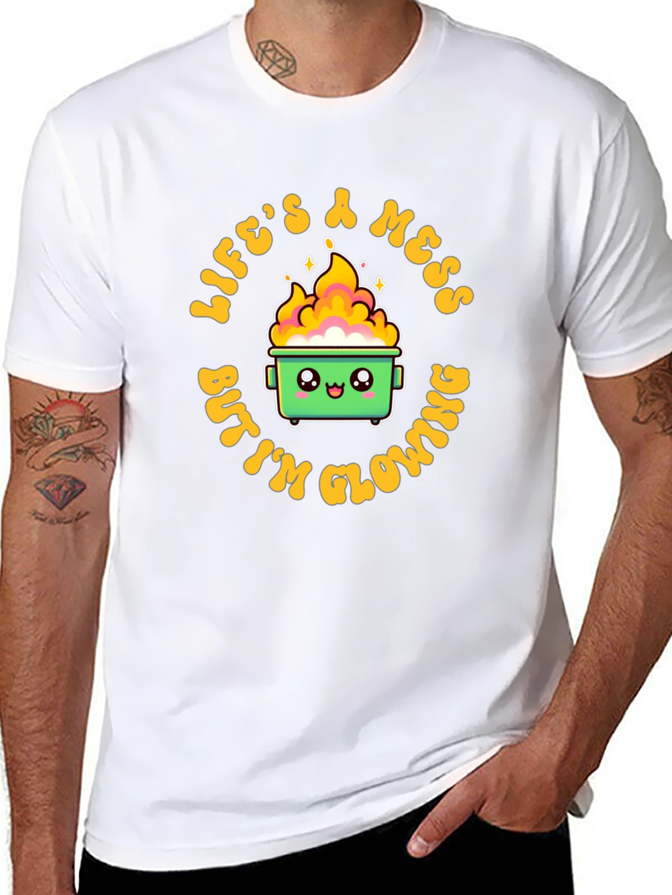 Lifes a Mess Dumpster Fire T-Shirt