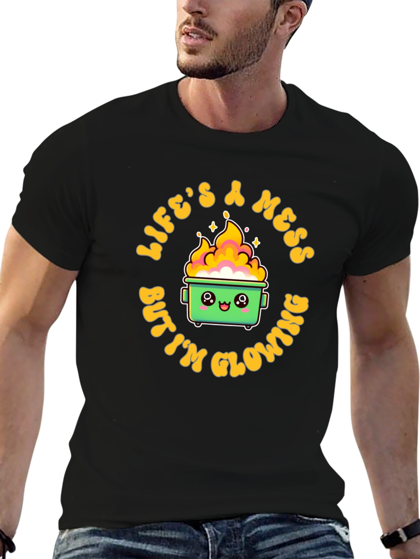 Lifes a Mess Dumpster Fire T-Shirt