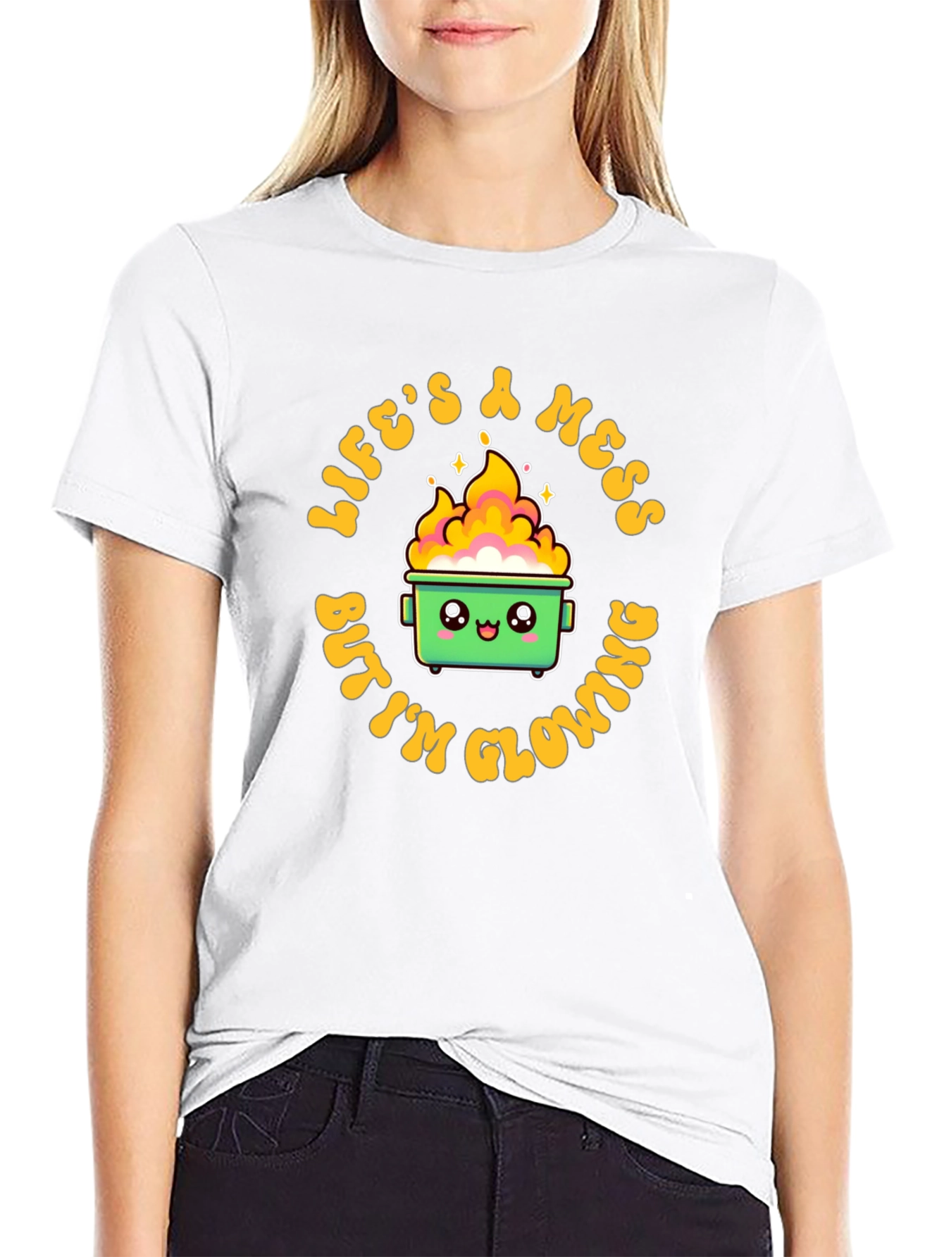 Lifes a Mess Dumpster Fire T-Shirt