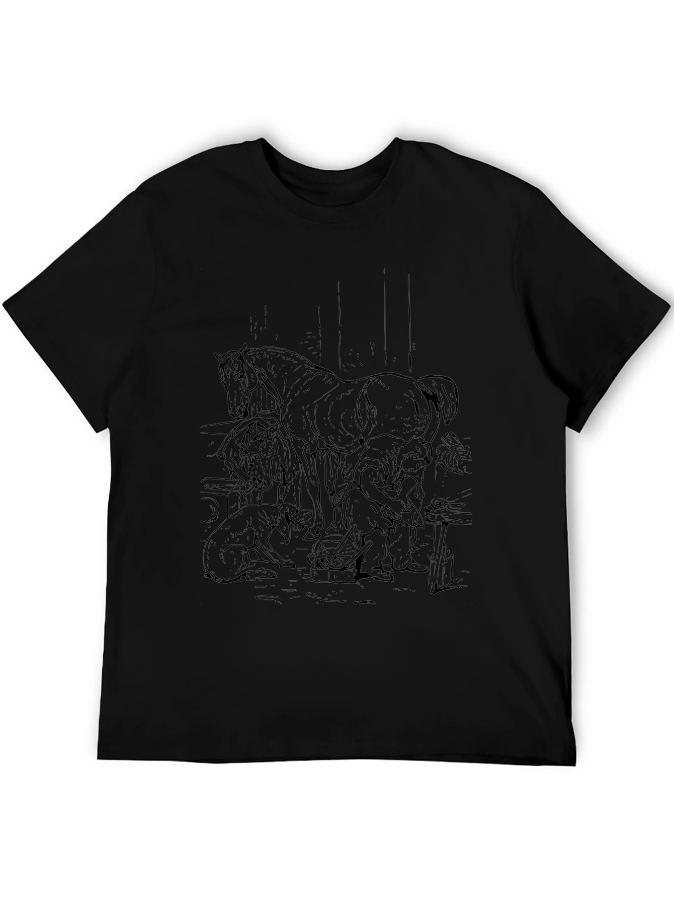 Black Horse Farrier Graphic Tee