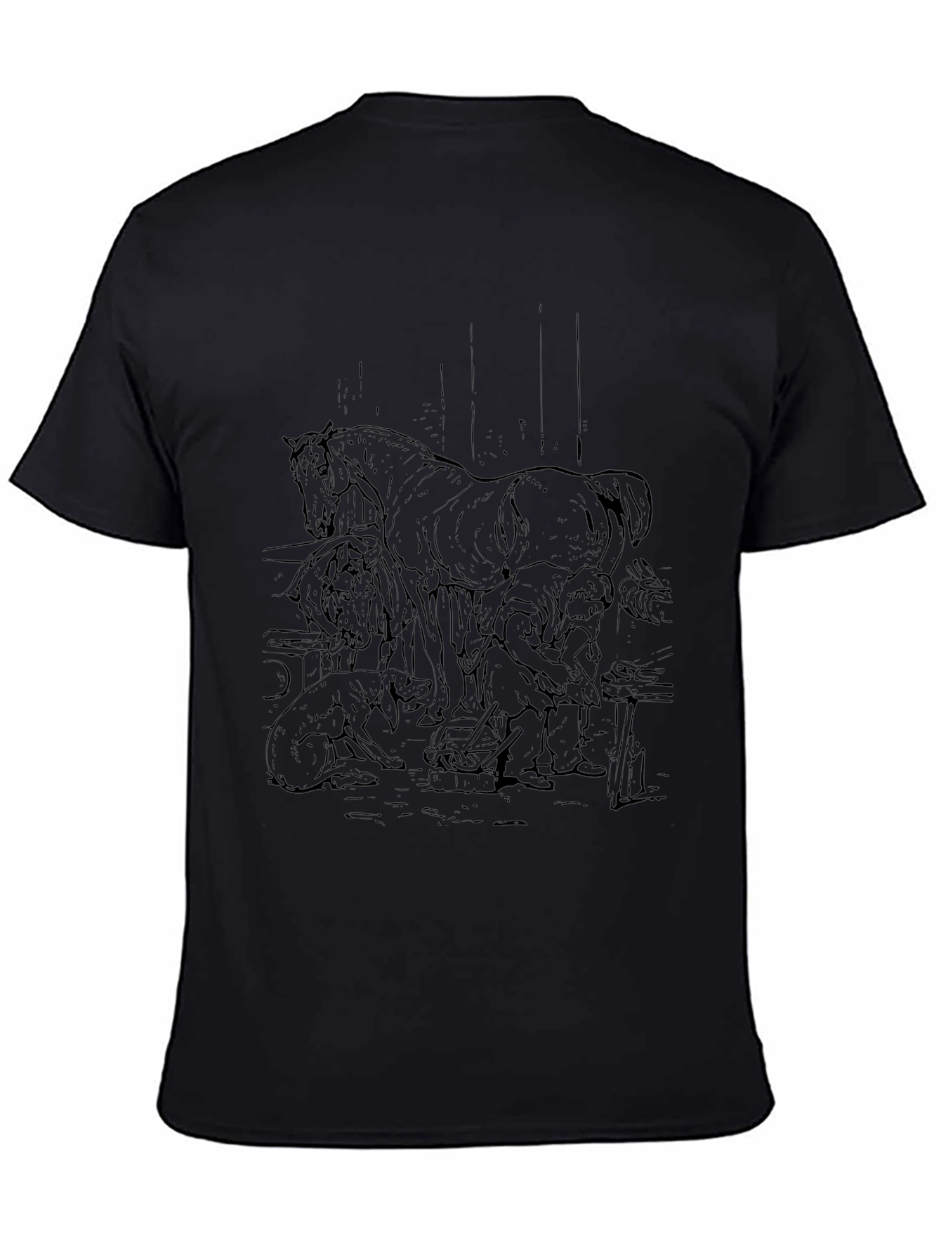 Black Horse Farrier Graphic Tee