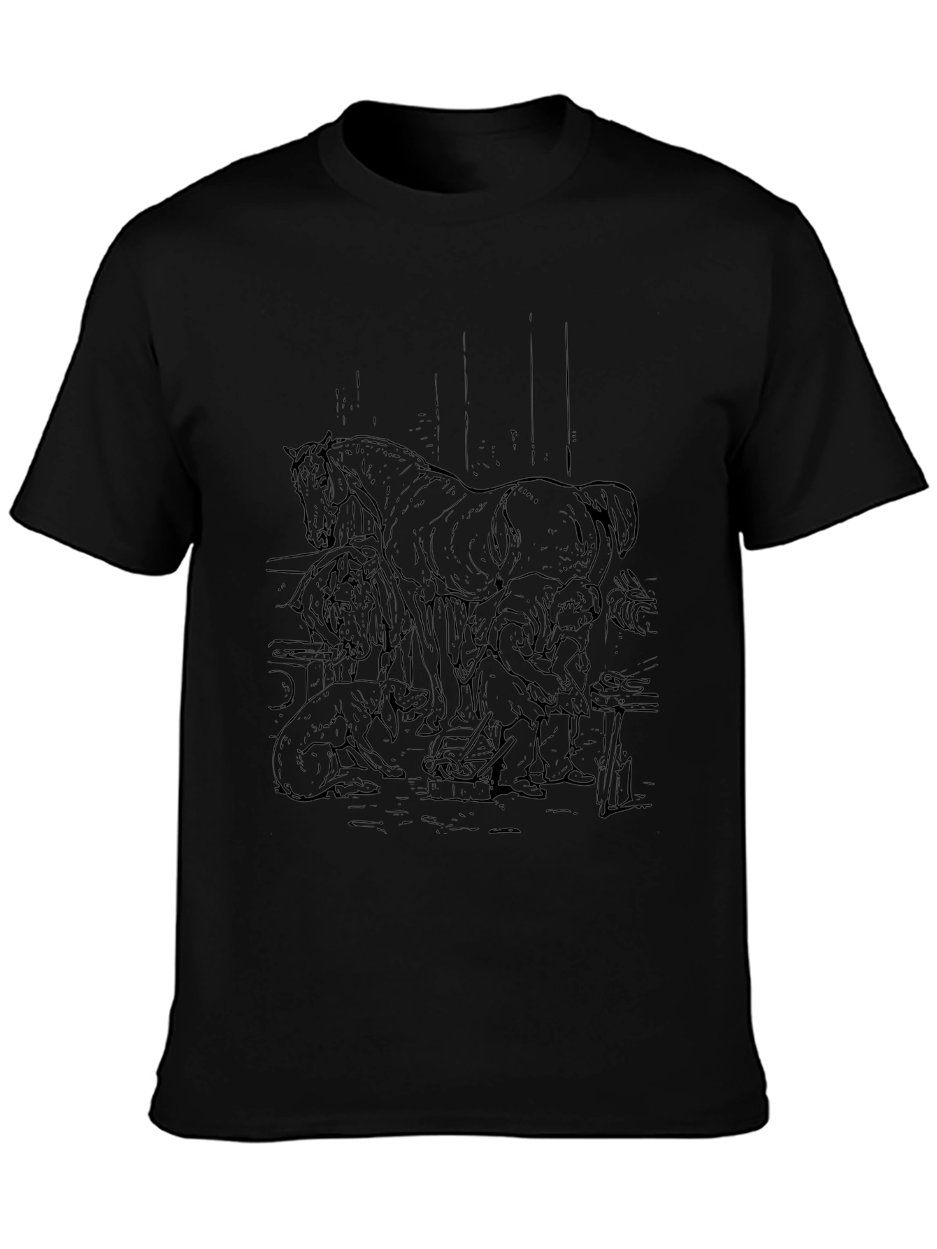 Black Horse Farrier Graphic Tee