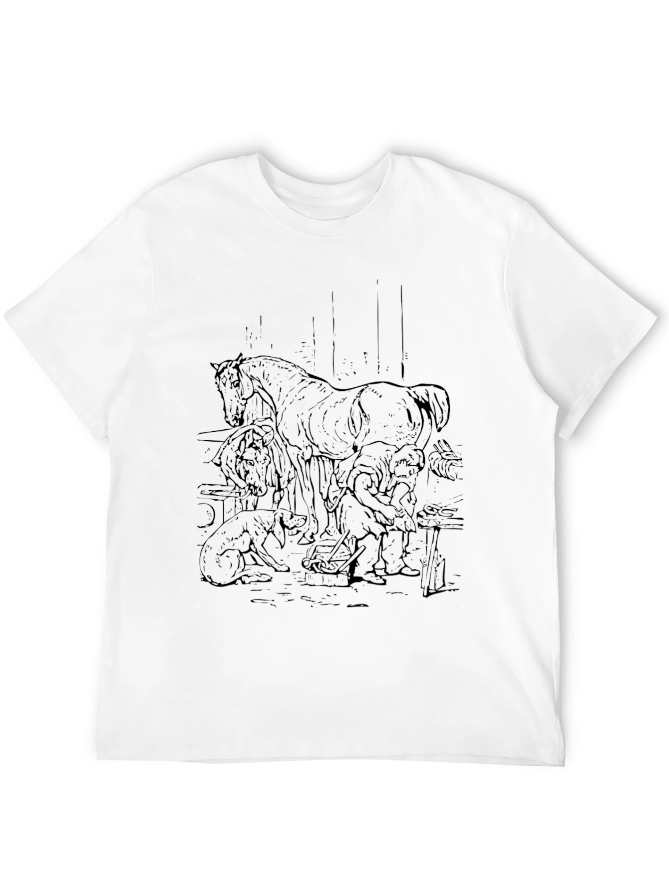 Black Horse Farrier Graphic Tee