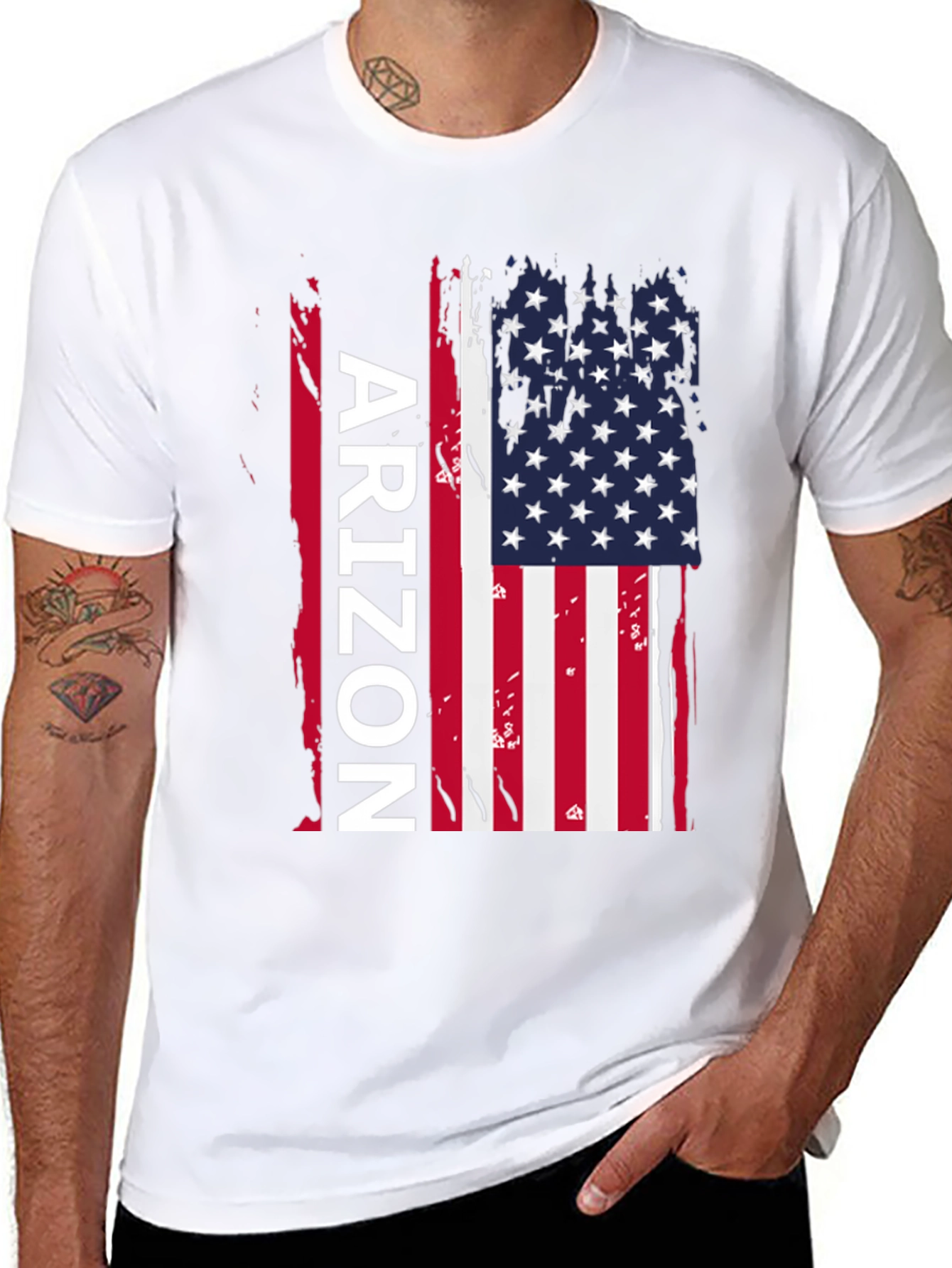 Arizona Flag T-Shirt - Patriotic Design
