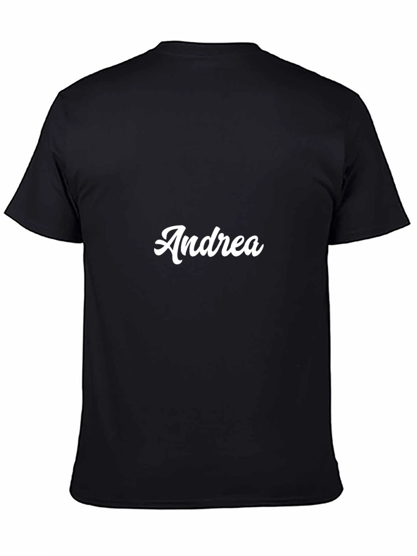 Andrea Personalized Black T-Shirt