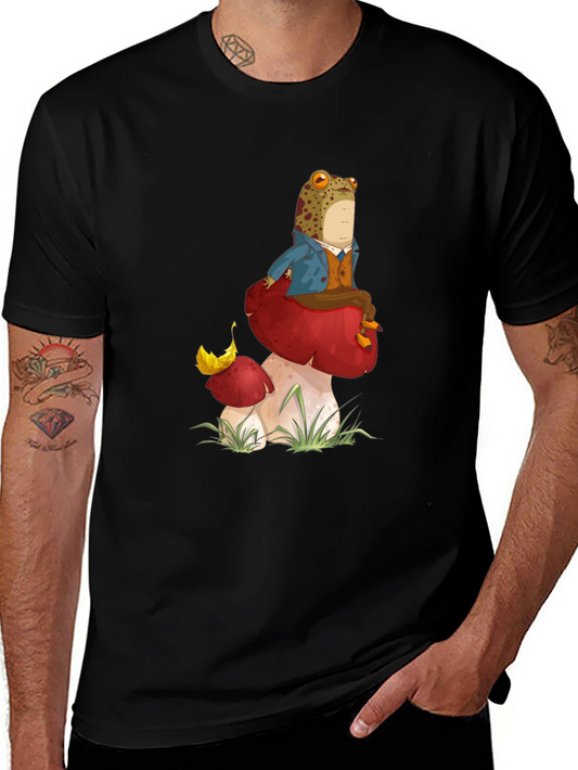 Frog on Mushroom Graphic Tee