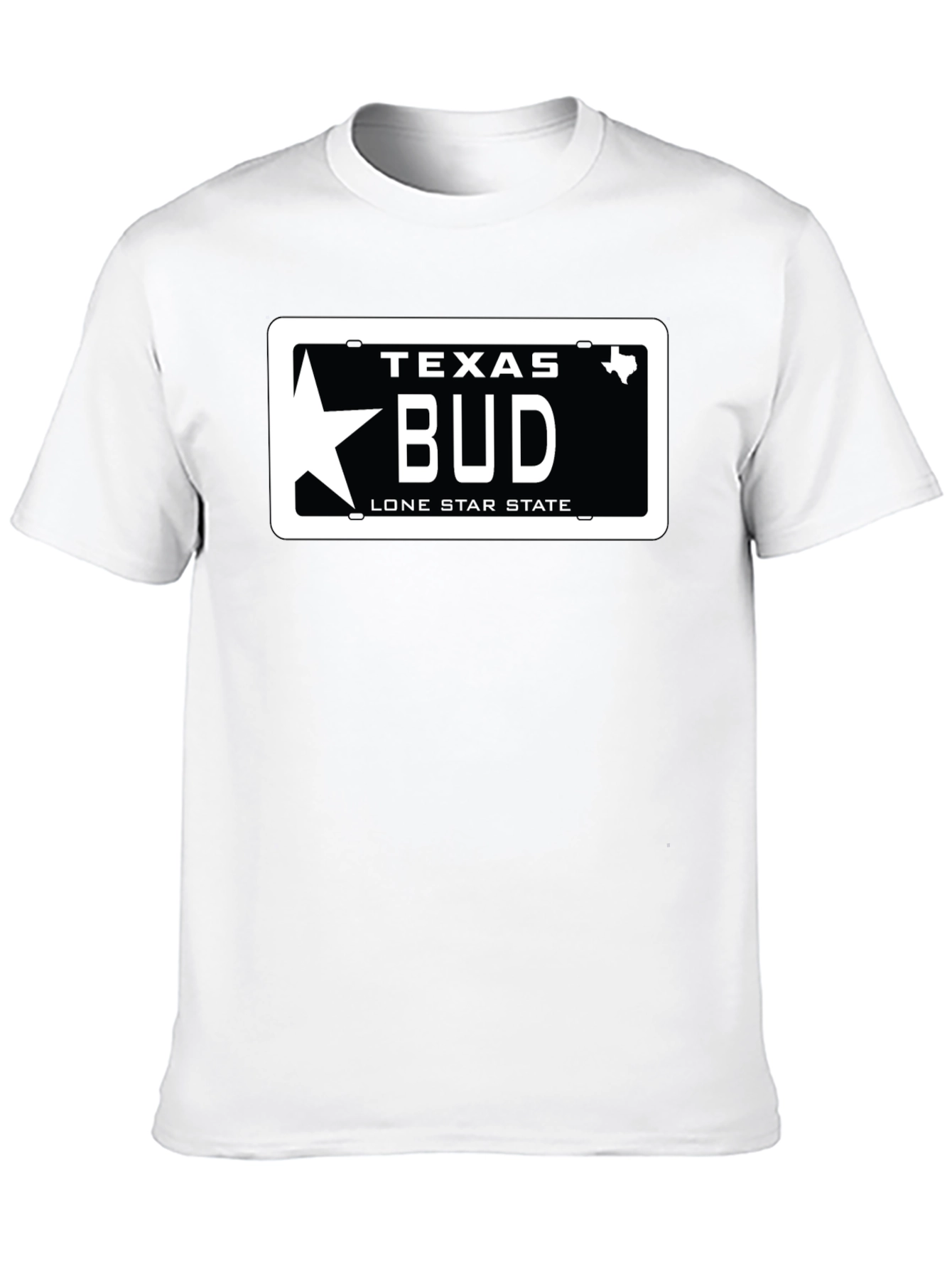 Texas BUD License Plate T-Shirt