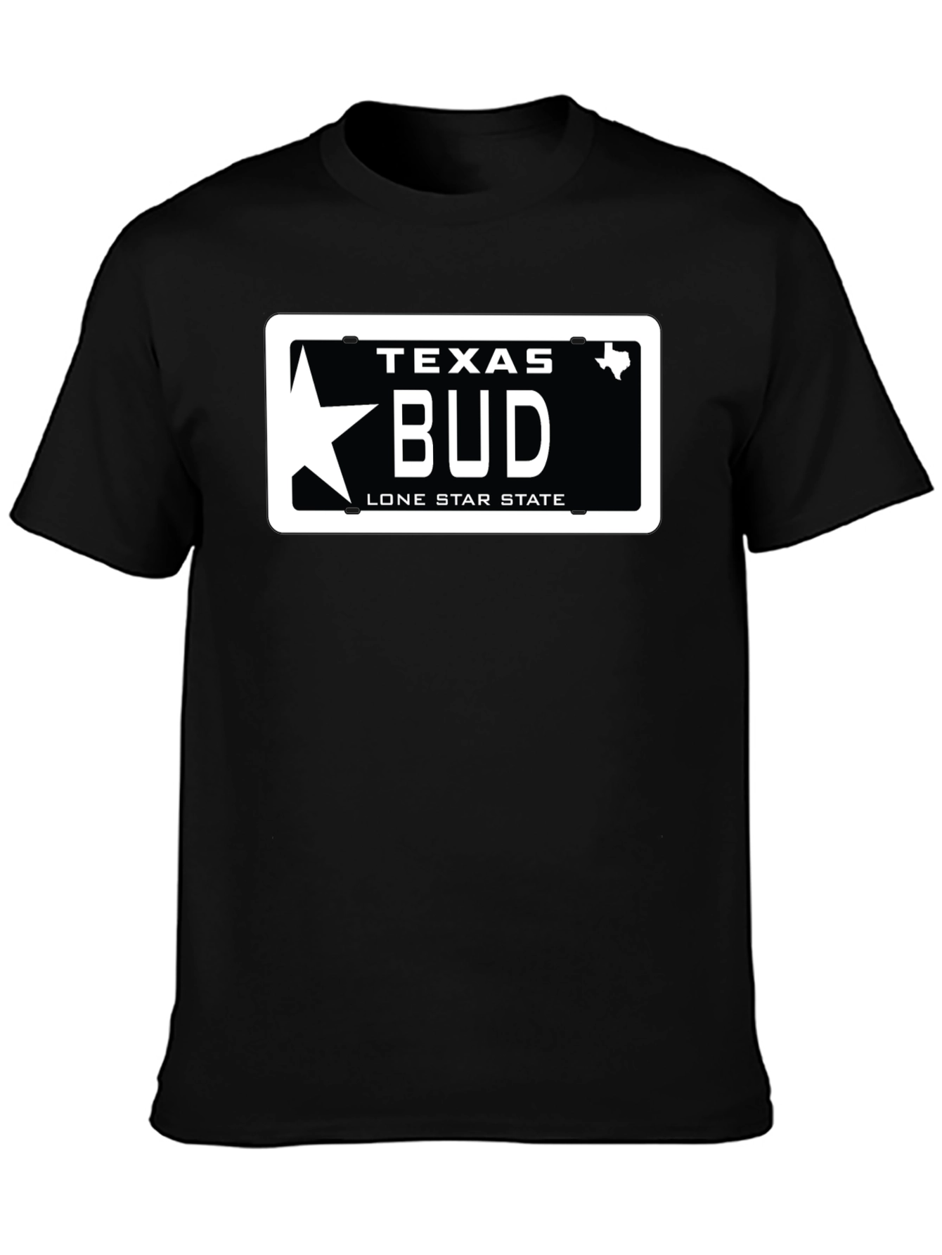 Texas BUD License Plate T-Shirt