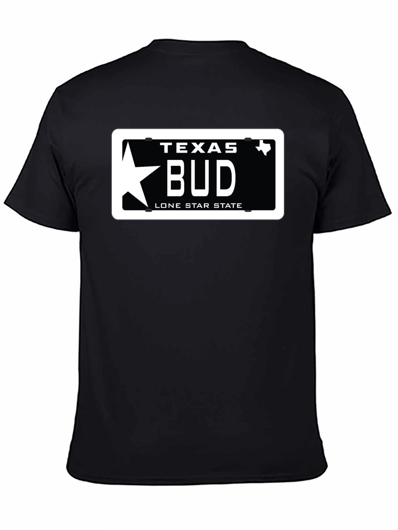Texas BUD License Plate T-Shirt