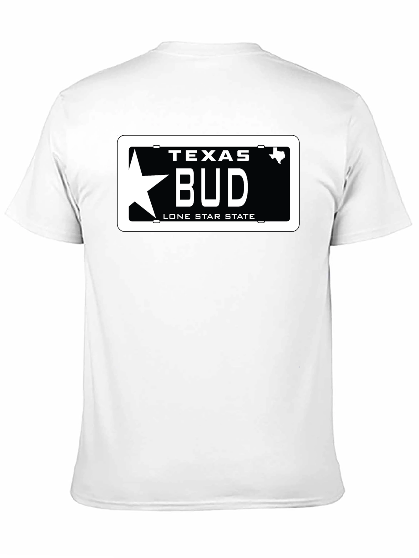 Texas BUD License Plate T-Shirt