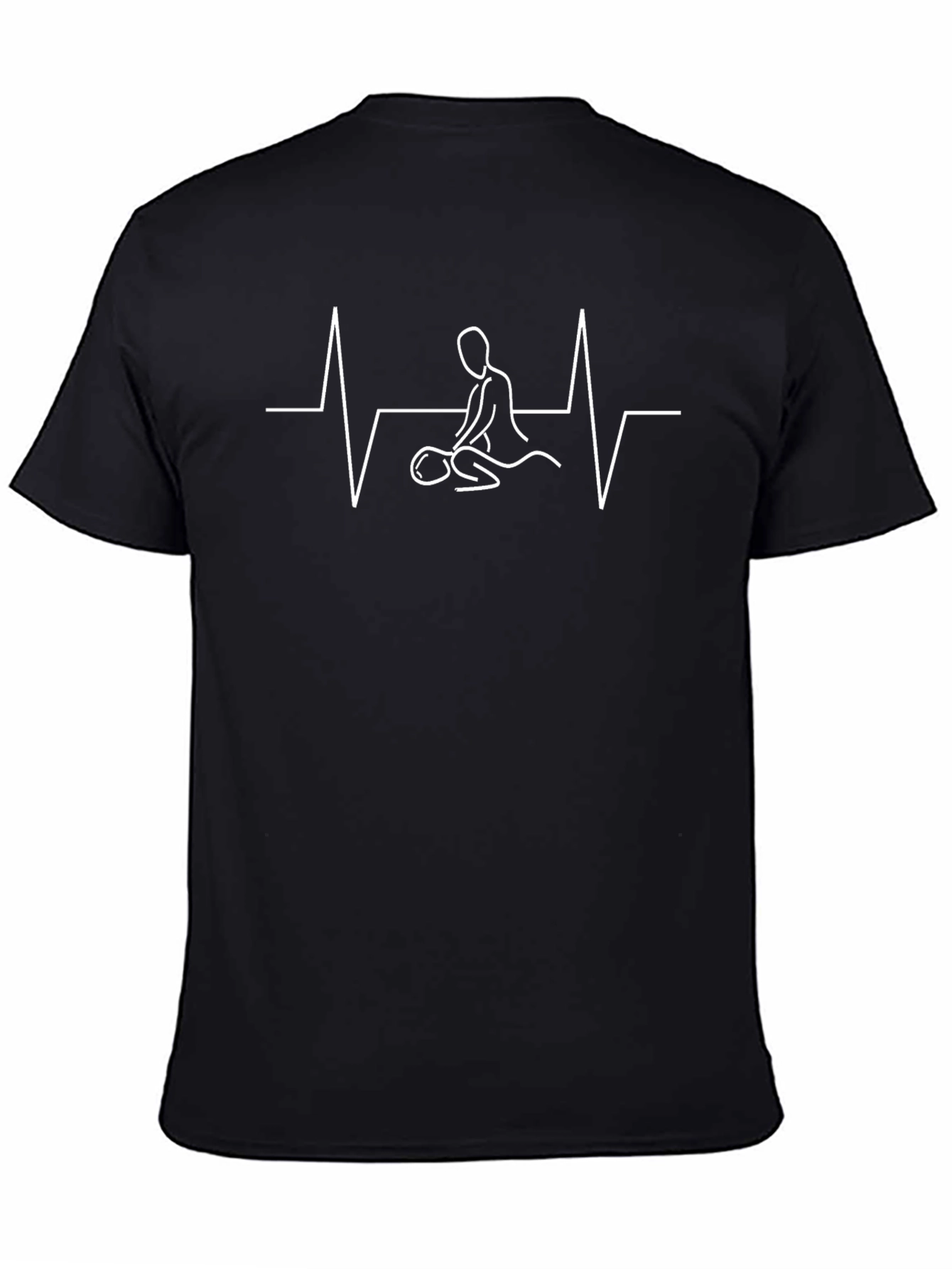 Massage Therapy T-Shirt - Heartbeat Design